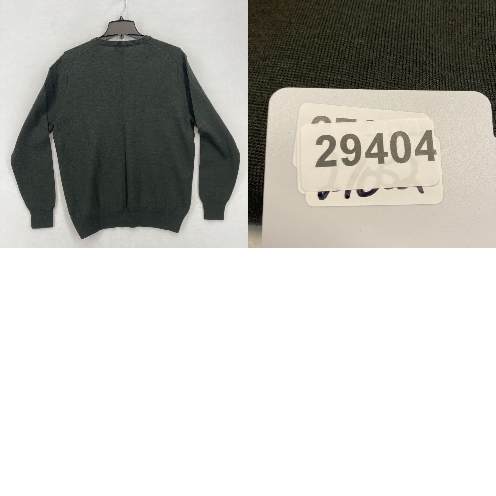 Jos. A. Bank Jos. A. Bank Merino Wool Blend Sweater Mens Medium Dark Green Long Sleeve V Neck Size US M / EU 48-50 / 2 - 9 Thumbnail