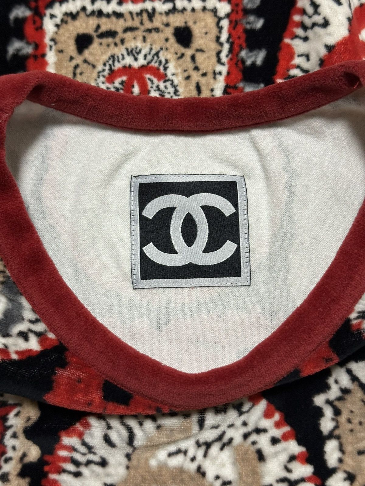 Chanel CHANEL Sport S/S 2009 Patchwork Print Velour Top Size XS / US 0-2 / IT 36-38 - 5 Thumbnail