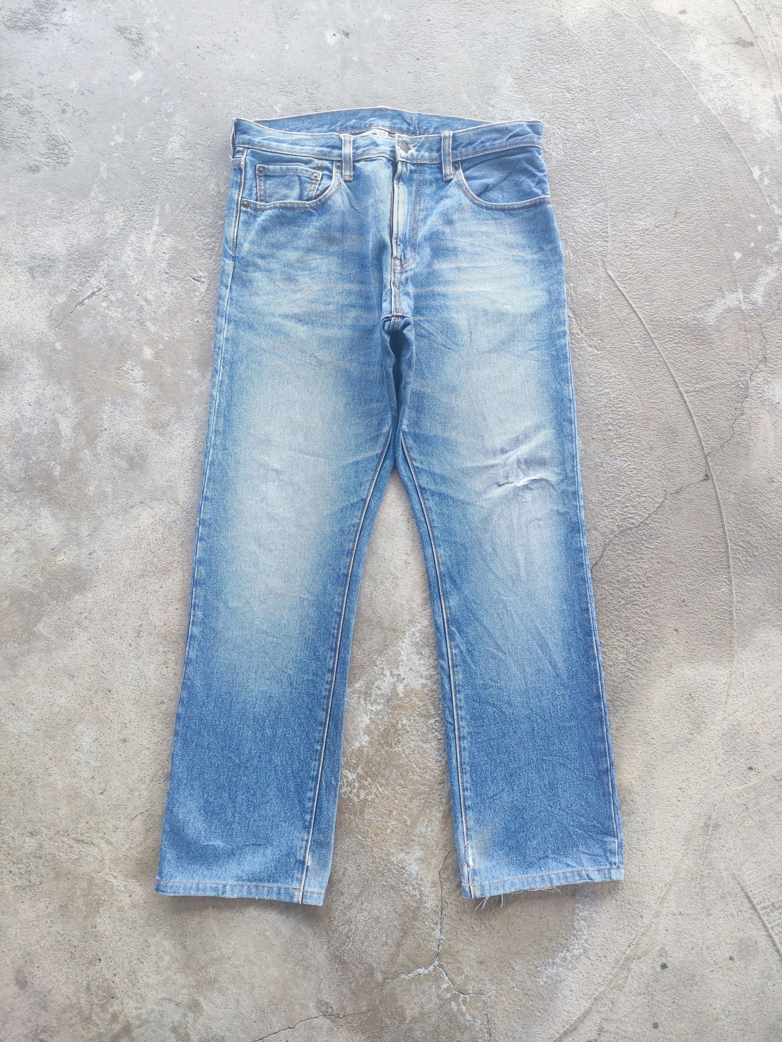 Vintage GU Denim Distress Faded Jean