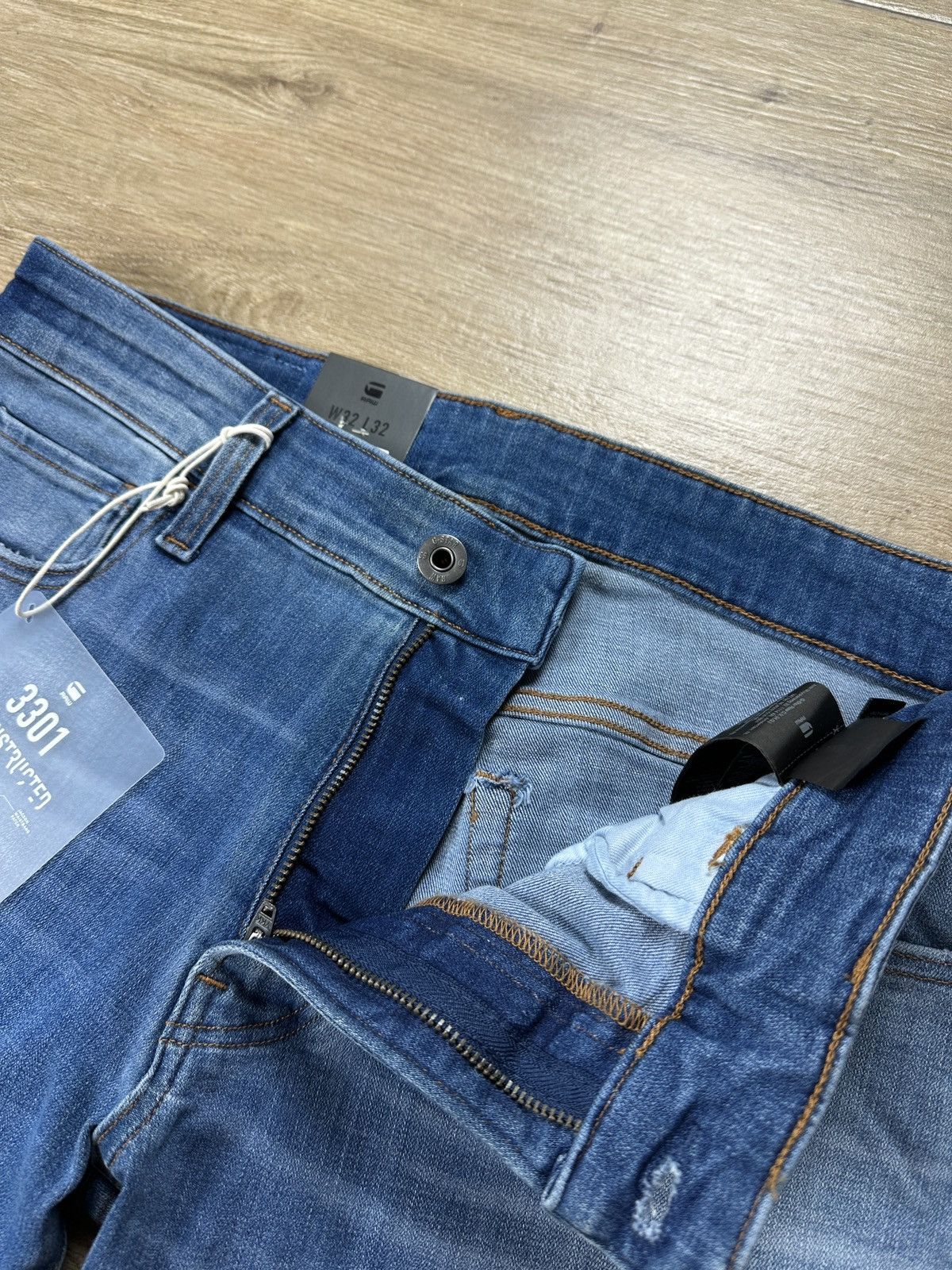 G-Star NEW🏷️ G-Star Raw 3301 Deconstructed Skinny Denim Jeans Size US 32 / EU 48 - 5 Thumbnail