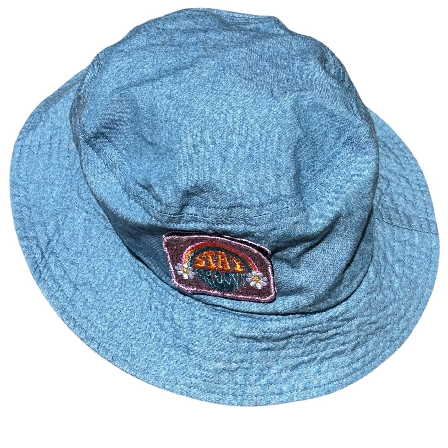 Other Blue Stay Groovy Bucket Hat Size ONE SIZE - 4 Thumbnail
