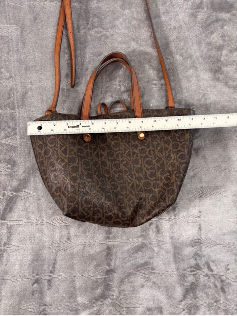 Calvin Klein Women's Calvin Klein Brown Tote Bag Medium Size ONE SIZE - 3 Thumbnail