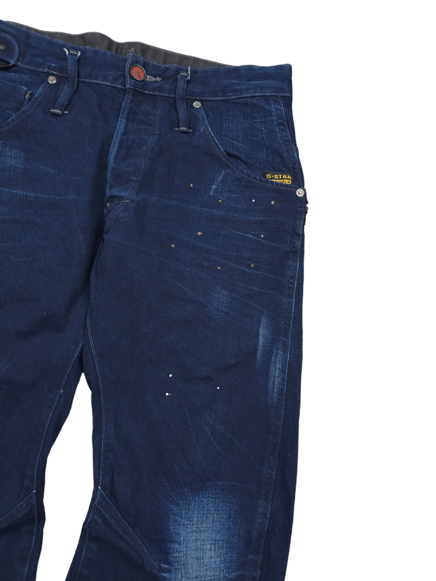 G-Star 💎 G-STAR RAW 30/30 3D Slim Navy Painter Denim Jeans Size US 30 / EU 46 - 6 Thumbnail