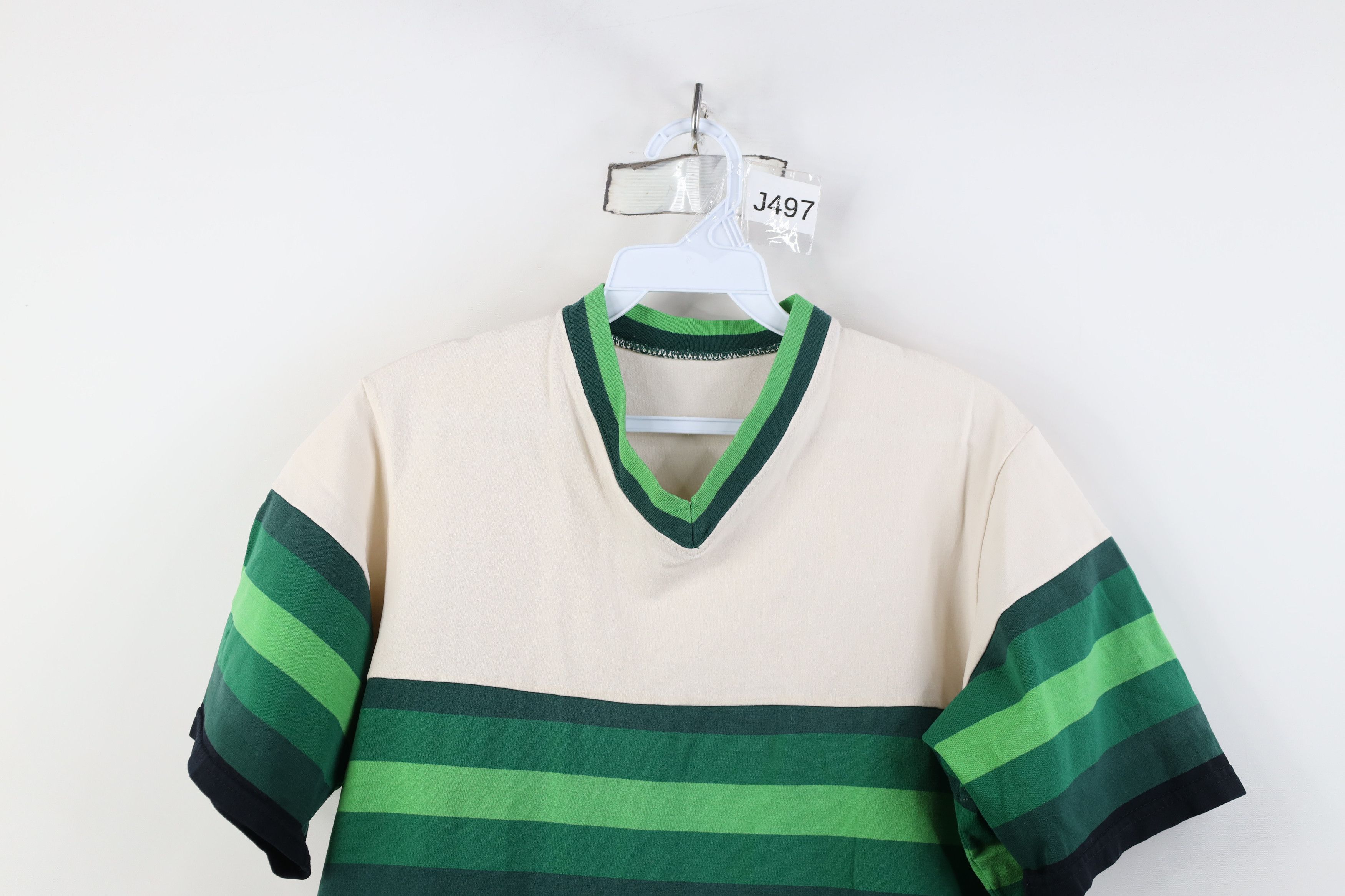 Vintage Vintage 70s Sand Knit Knit Soccer Football Jersey Shirt USA Size US M / EU 48-50 / 2 - 2 Thumbnail