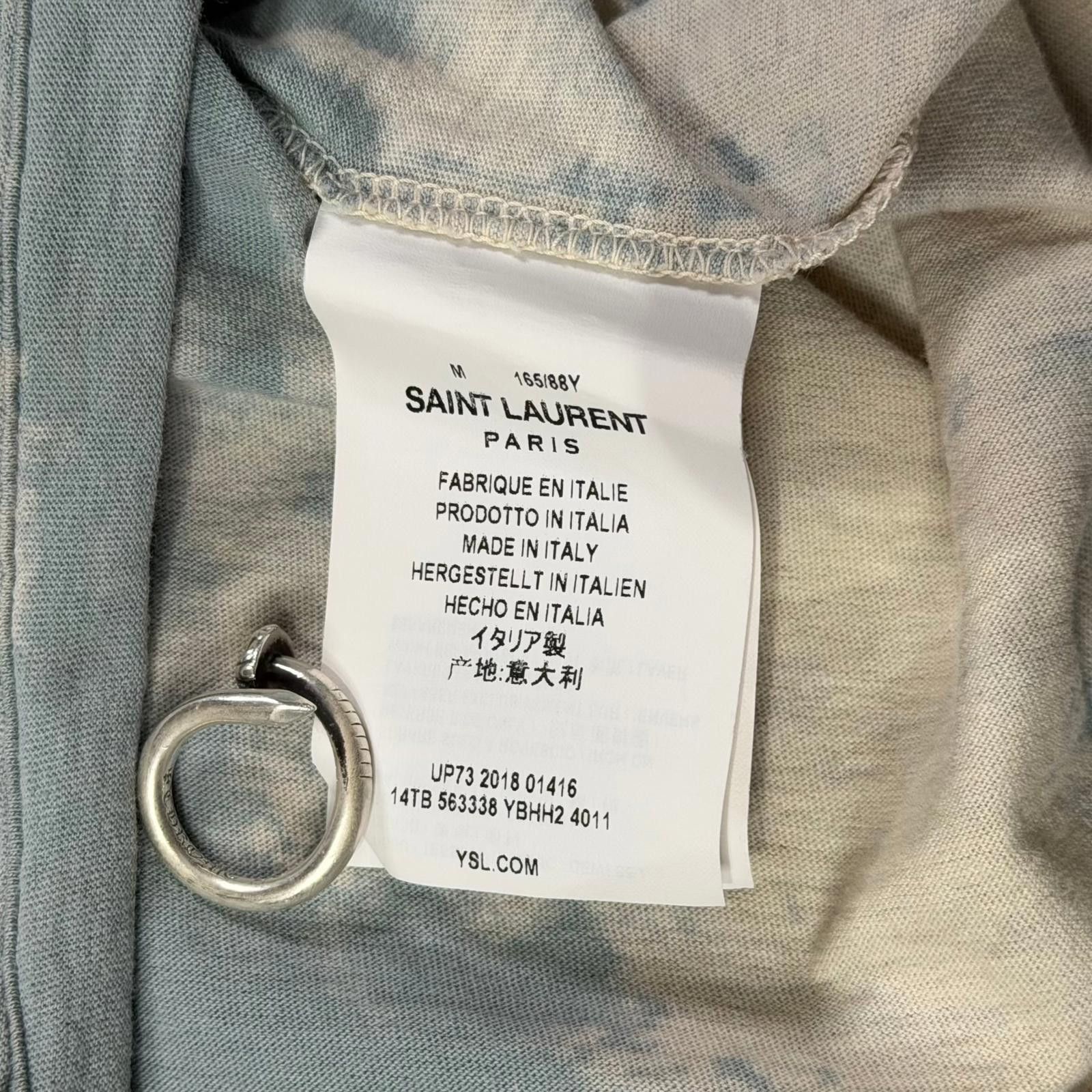 Saint Laurent Paris Saint Laurent Bleached Tee Size US M / EU 48-50 / 2 - 7 Thumbnail
