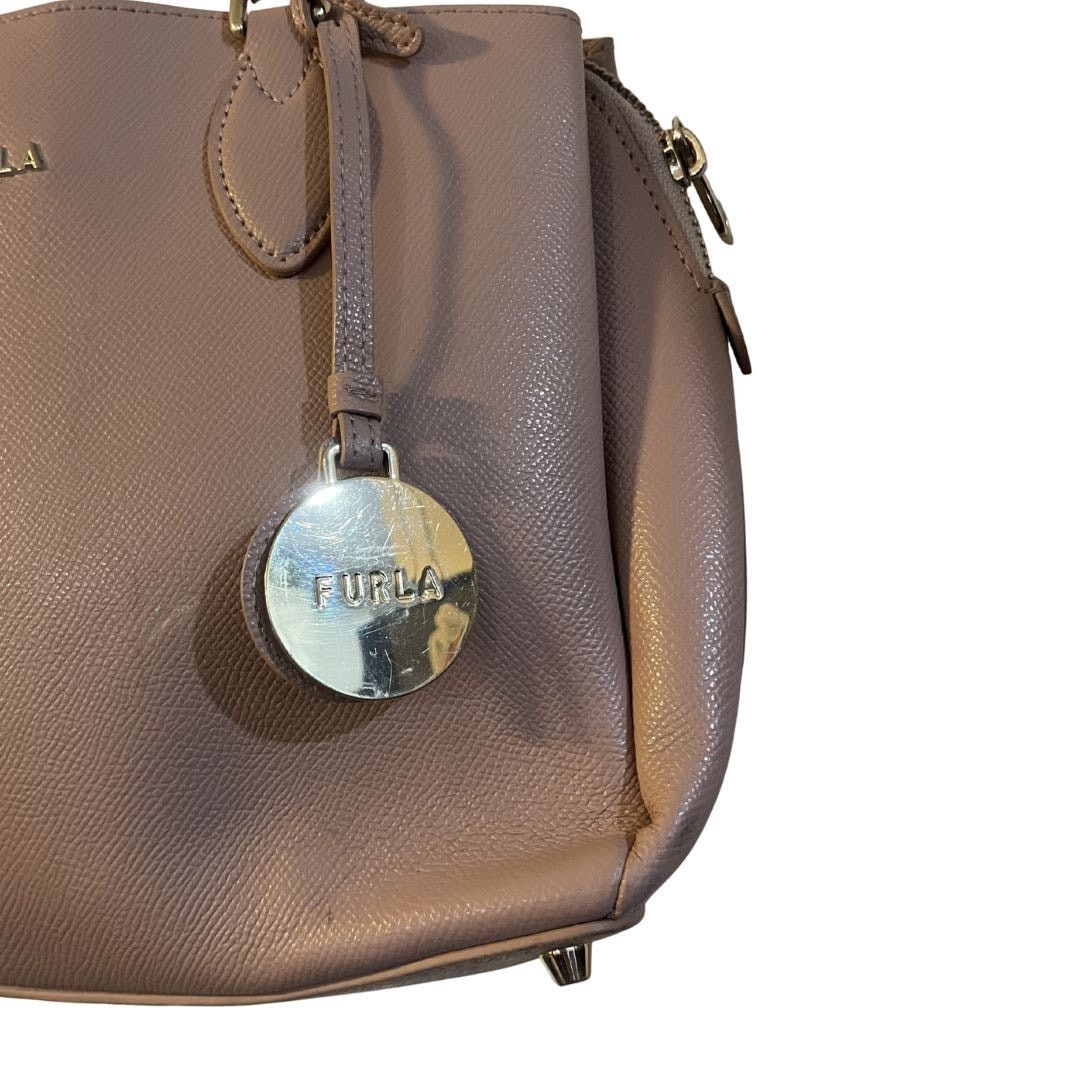 Furla Furla Small Satchel Grain Leather Top Handle Compartments Size ONE SIZE - 3 Thumbnail
