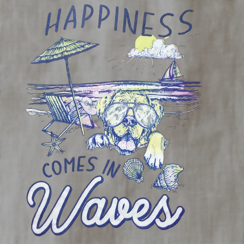 Vintage Happiness Comes in Waves Pink Tie Dye Short Sleeve T-Shirt Women's Size M Medium Size M / US 6-8 / IT 42-44 - 1 Thumbnail