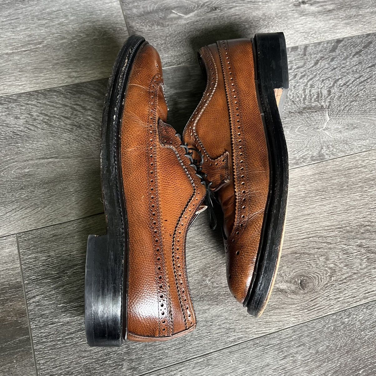 Bostonian Vintage 1980s Bostonian Longwing Wingtip Leather Loafers USA Size US 9.5 / EU 42-43 - 3 Thumbnail