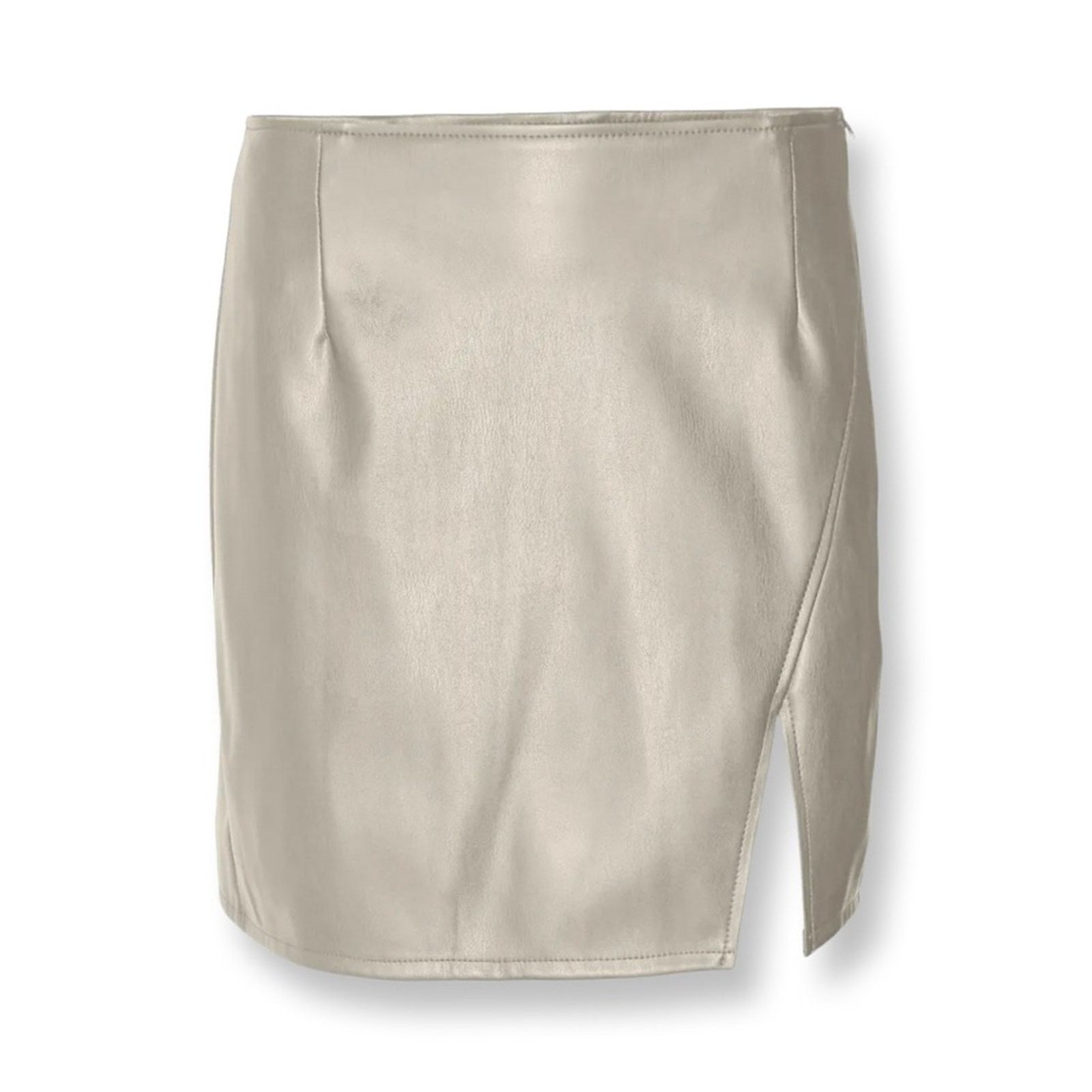 Other NWT Vera Moda Bella Faux Leather Slit Skirt Size 25" / US 0 / IT 36 - 6 Thumbnail