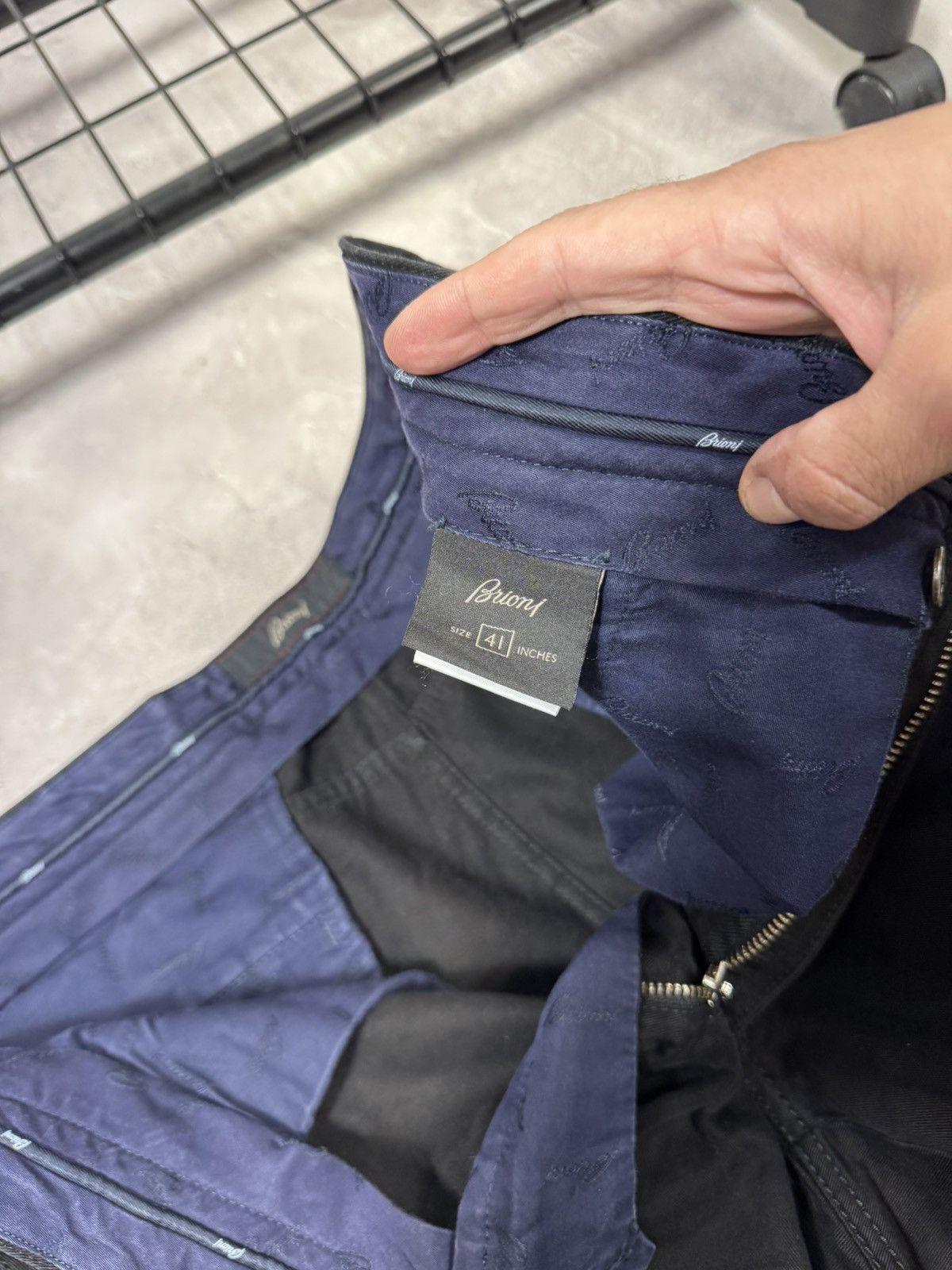 Brioni Vintage Brioni Men's Black Denim Pants Size US 41 - 8 Thumbnail