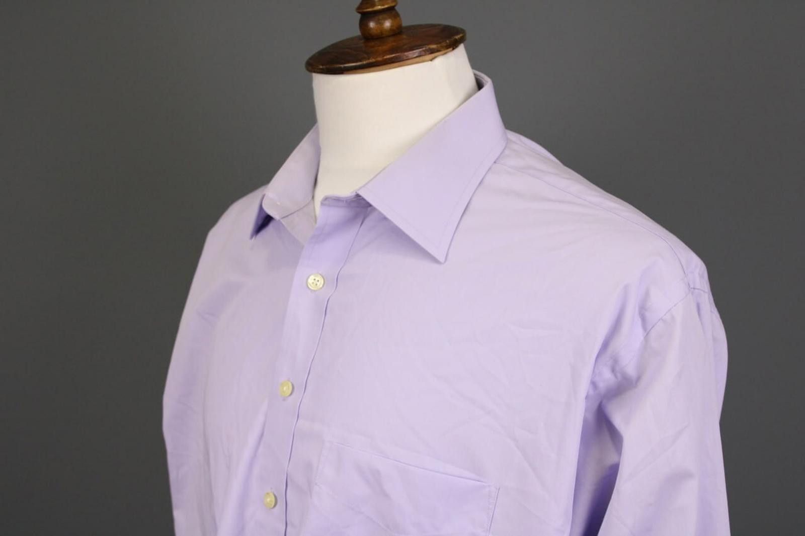 Designer Balmain Paris Purple Long Sleeve Button Down Shirt Size 44 Size US M / EU 48-50 / 2 - 6 Thumbnail