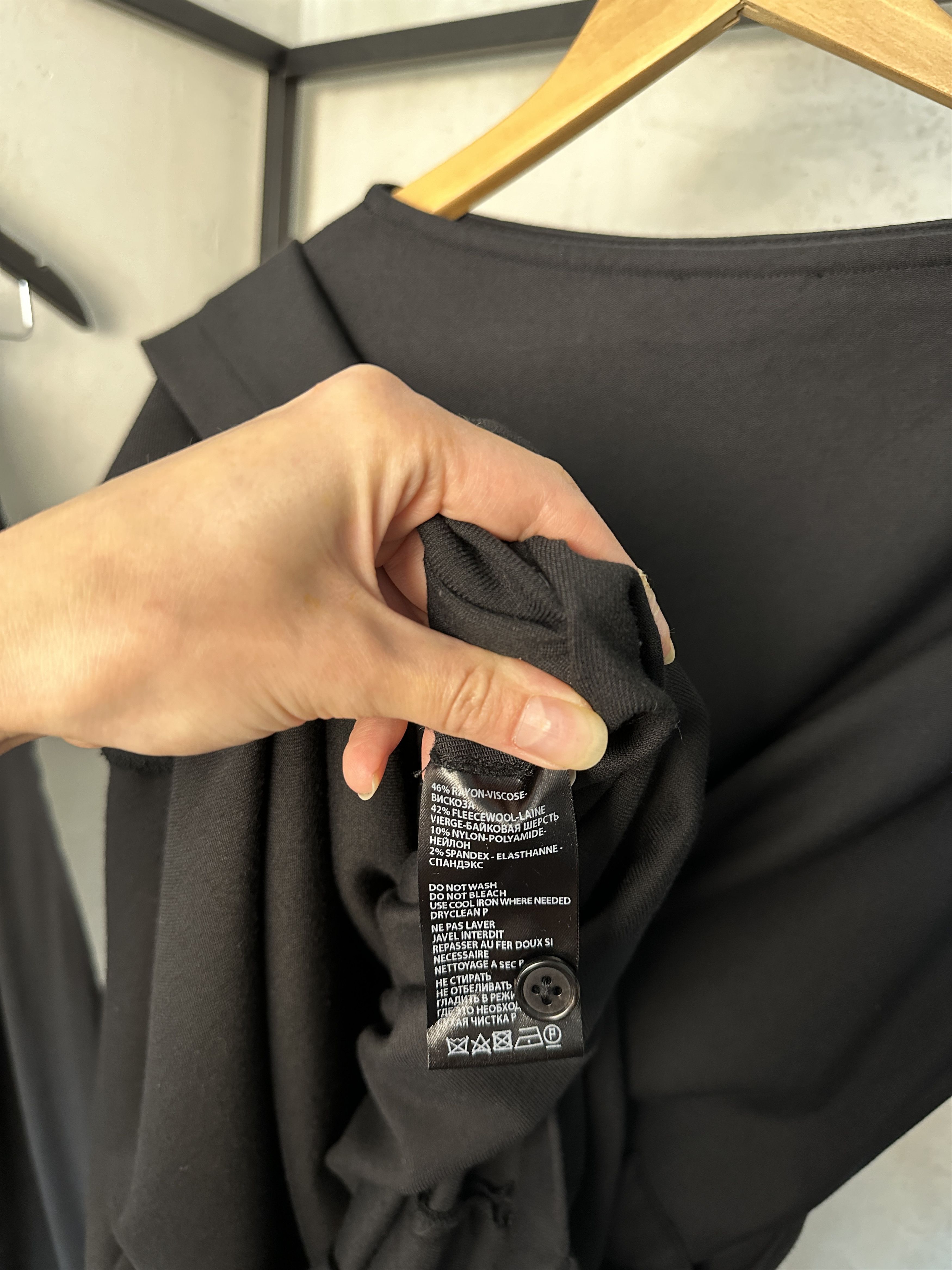 Ann Demeulemeester ANN DEMEULEMEESTER Angelika Draped Black Dress Size M / US 6-8 / IT 42-44 - 11 Thumbnail