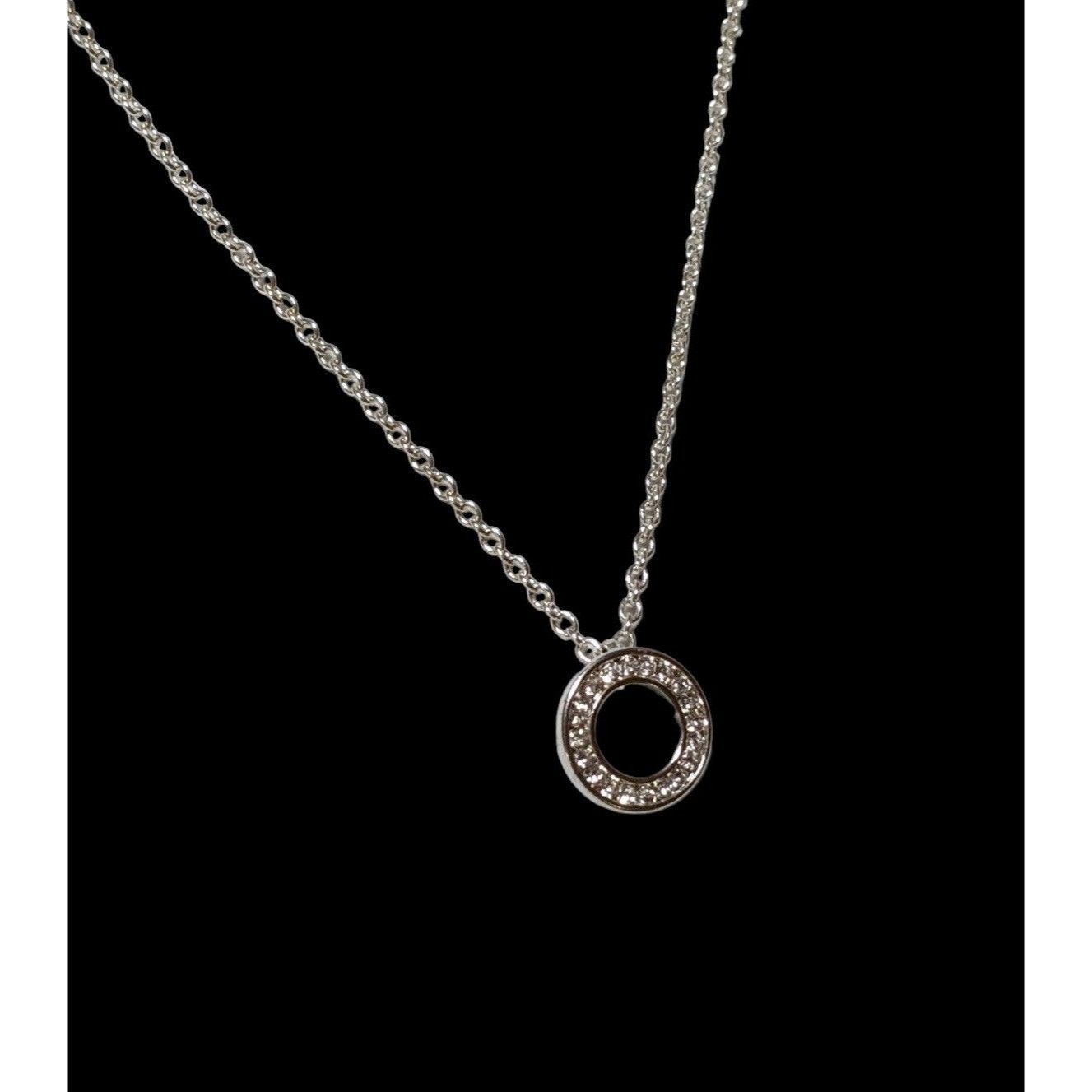 Other Minimalist Glam Silver Rhinestone Pendant Necklace Size ONE SIZE - 6 Thumbnail