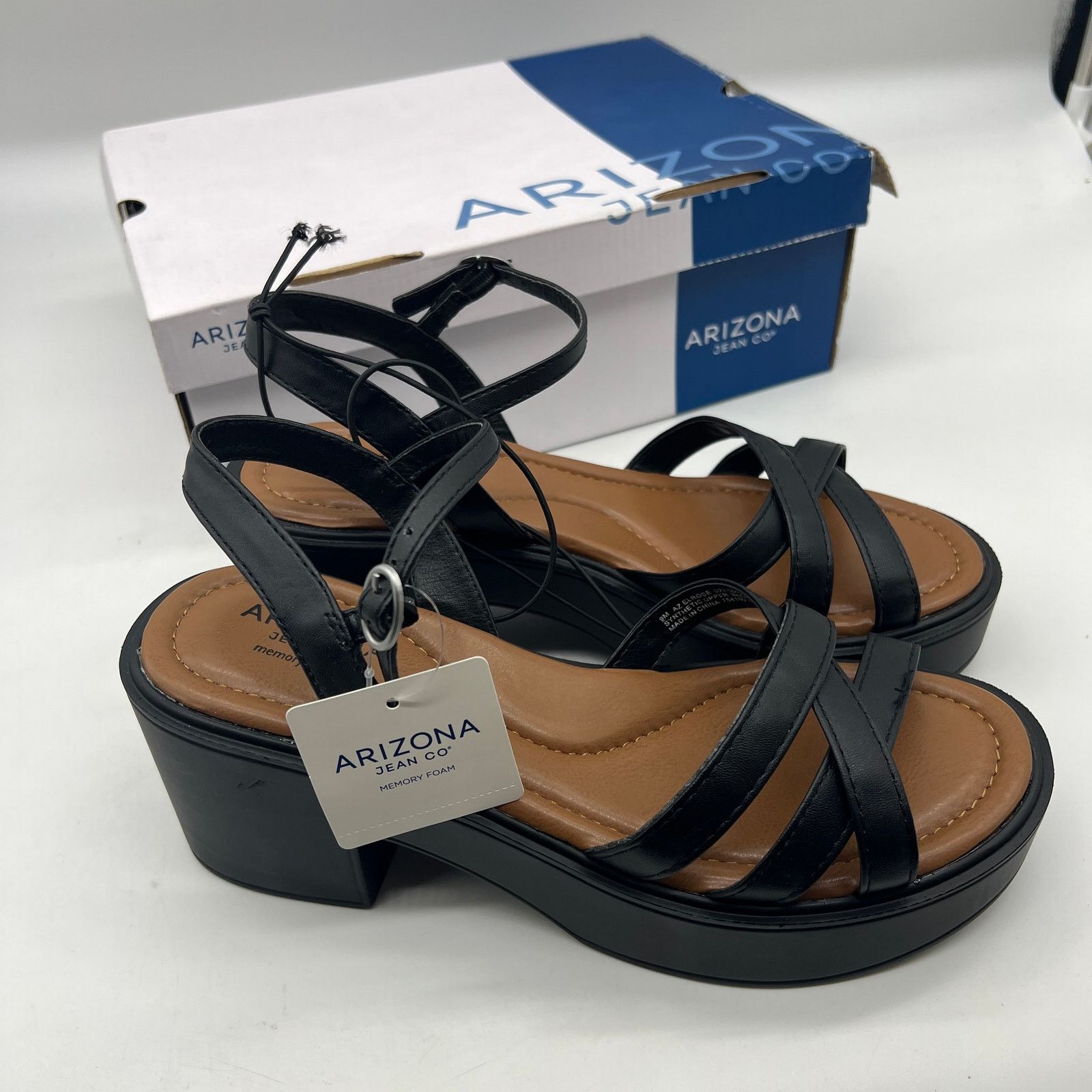 Other Arizona Jean Co Womens Elrose Heeled Sandals Bla Size US 9 / IT 39 - 1 Thumbnail