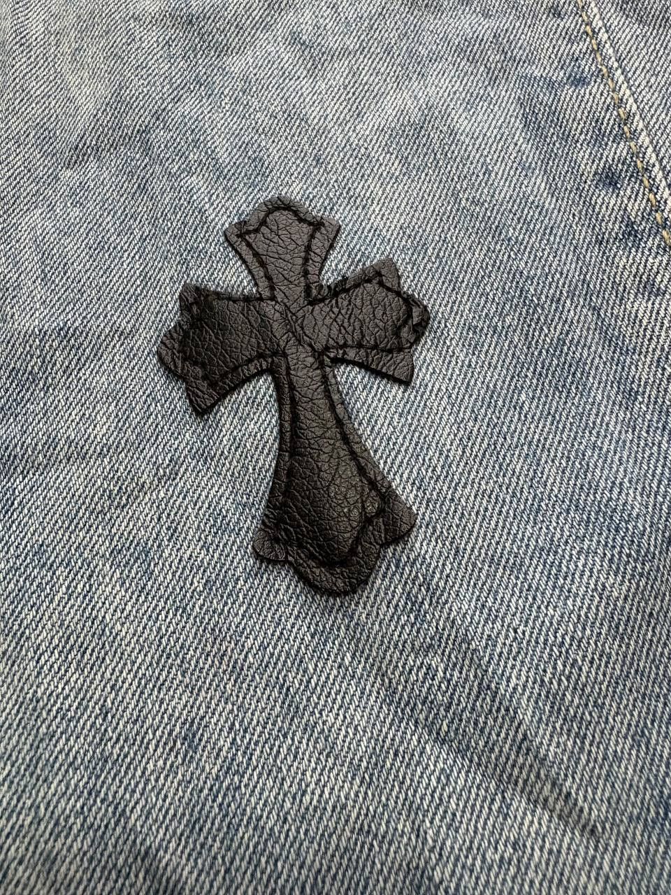Vintage Custom Chrome Hearts Cross Style Patchwork Size US 28 / EU 44 - 11 Thumbnail