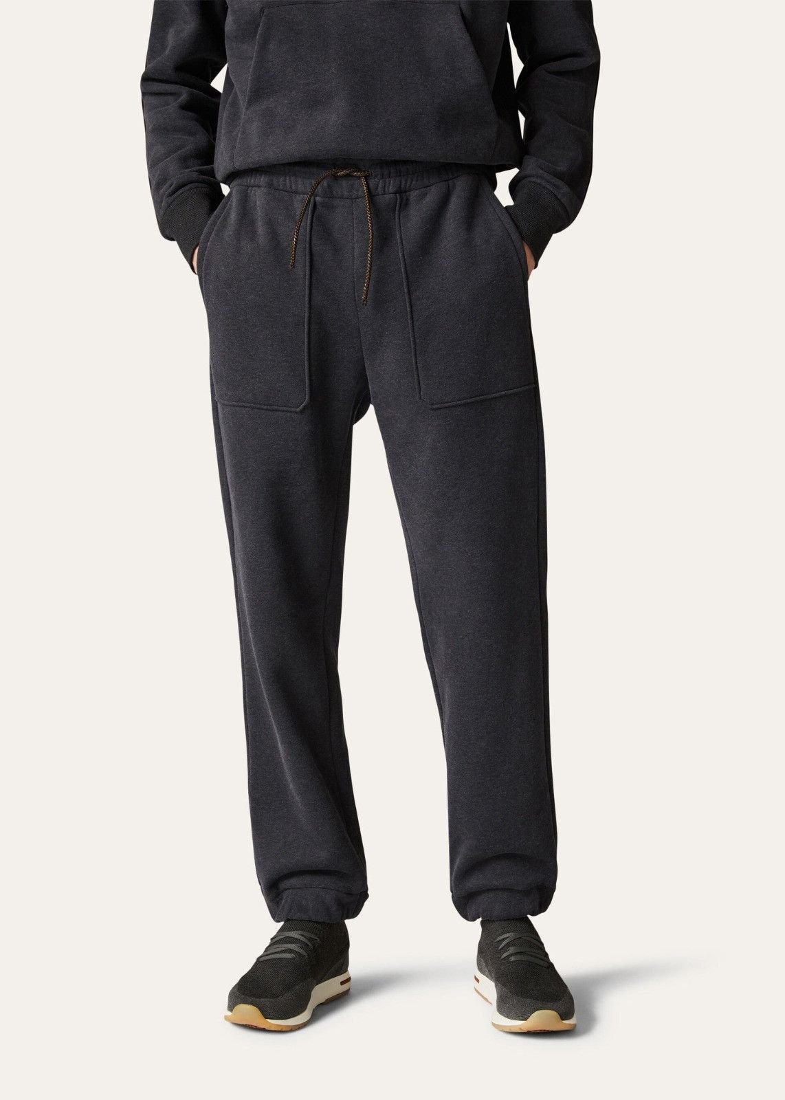 Loro Piana o1srvl11e1224 Gauzed Cotton Jogging Pant in Dark Grey Size US 28 / EU 44 - 2 Thumbnail