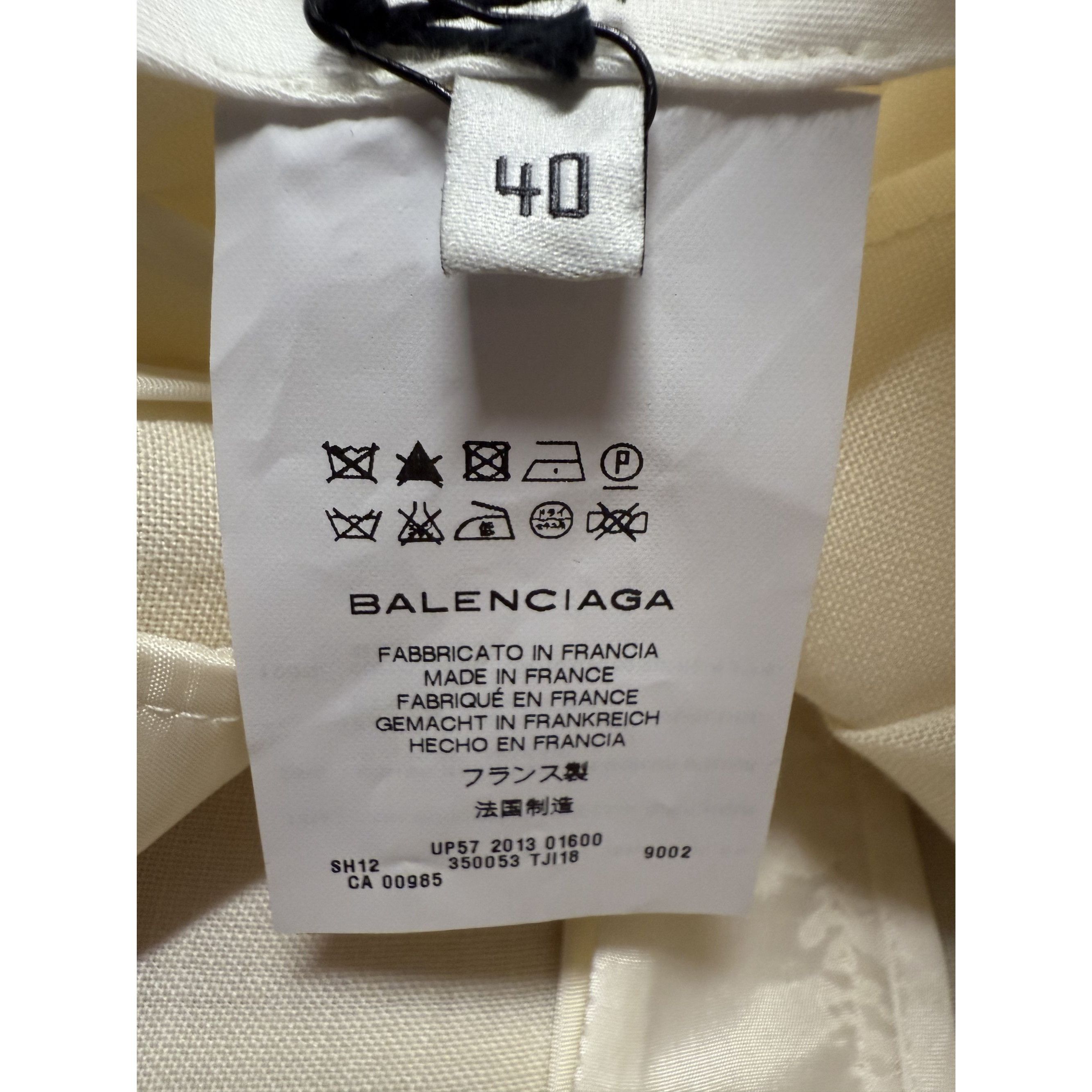 Balenciaga Balenciaga Womens High-Waisted Pleated Shorts Size 40 Cream Size 27" / US 4 / IT 40 - 4 Thumbnail