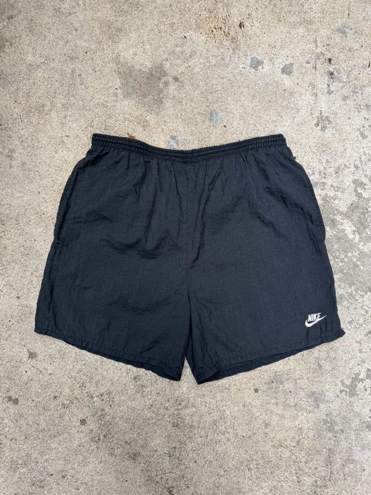 Nike Vintage Nike Spellouts Nylon 90's Short Pants Size US 34 / EU 50 - 2 Thumbnail