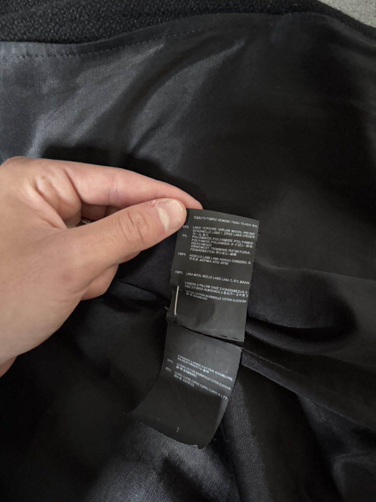 Saint Laurent Paris Saint Laurent Black Wool Teddy Jacket Size US M / EU 48-50 / 2 - 14 Thumbnail