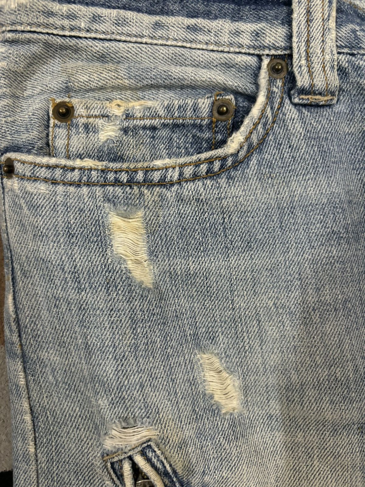KMRii Vintage Kiliwatch Mud Wash Distressed Punk Grunge Jeans Size US 32 / EU 48 - 5 Thumbnail