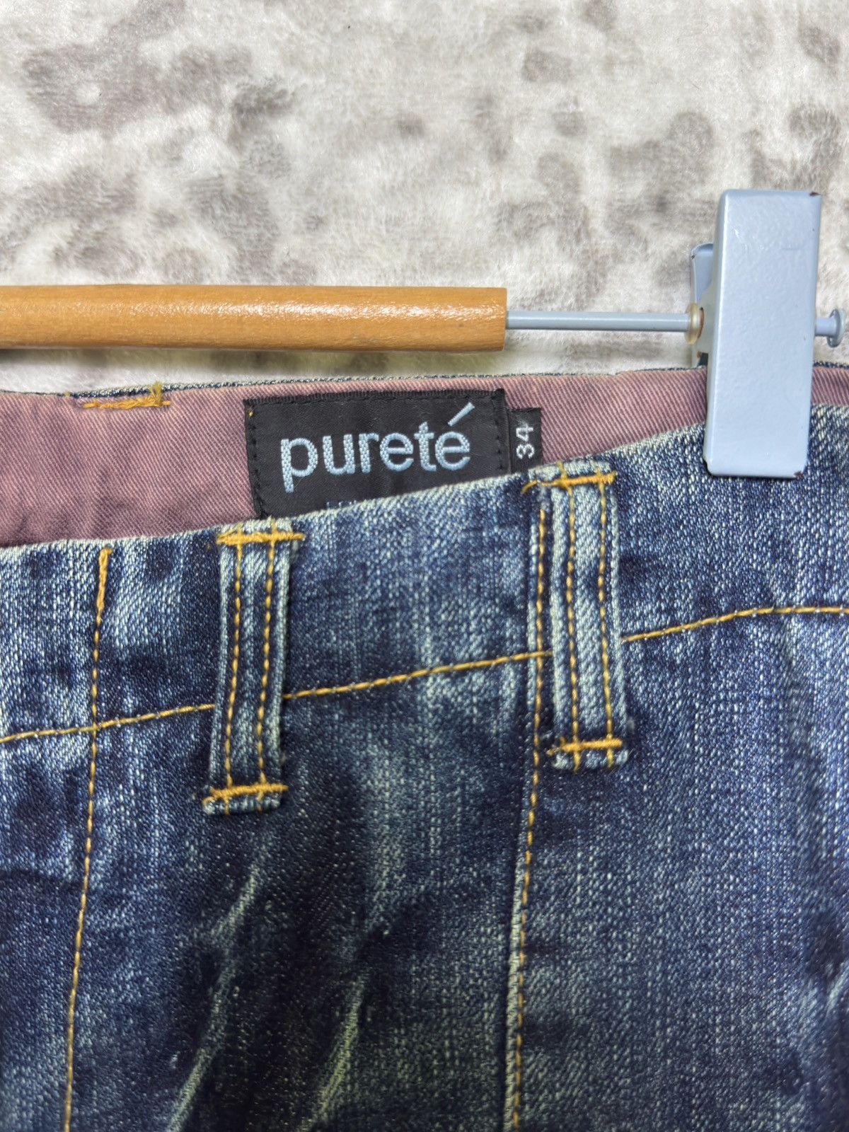 Japanese Brand Purete Equipment Zip Detail Denim Y2K Adjustable Straight Size US 34 / EU 50 - 8 Thumbnail