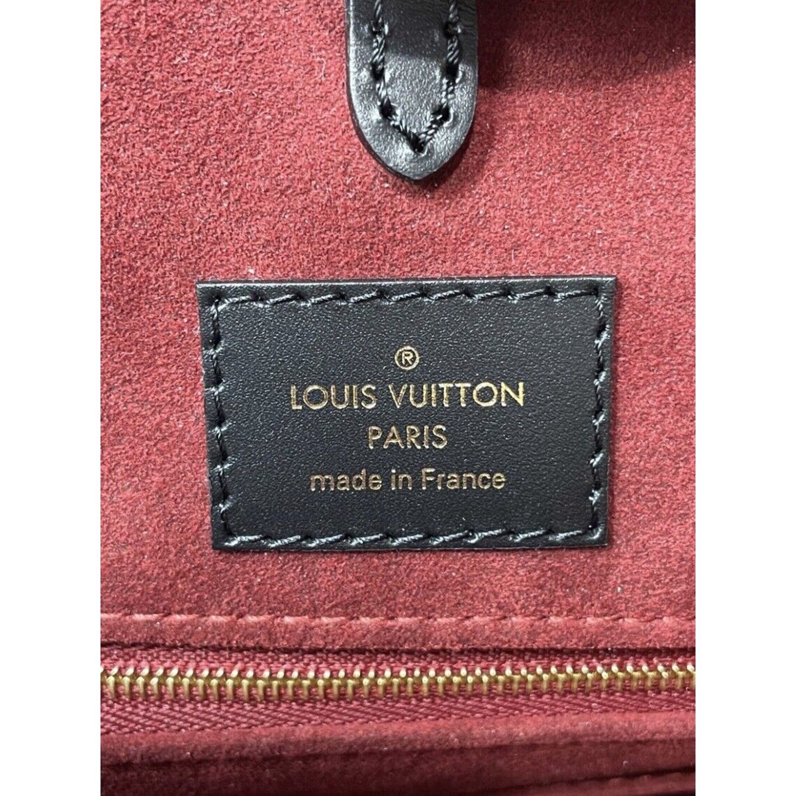 Louis Vuitton Louis Vuitton OnTheGo Tote MM Black/Beige Leather Size ONE SIZE - 12 Thumbnail