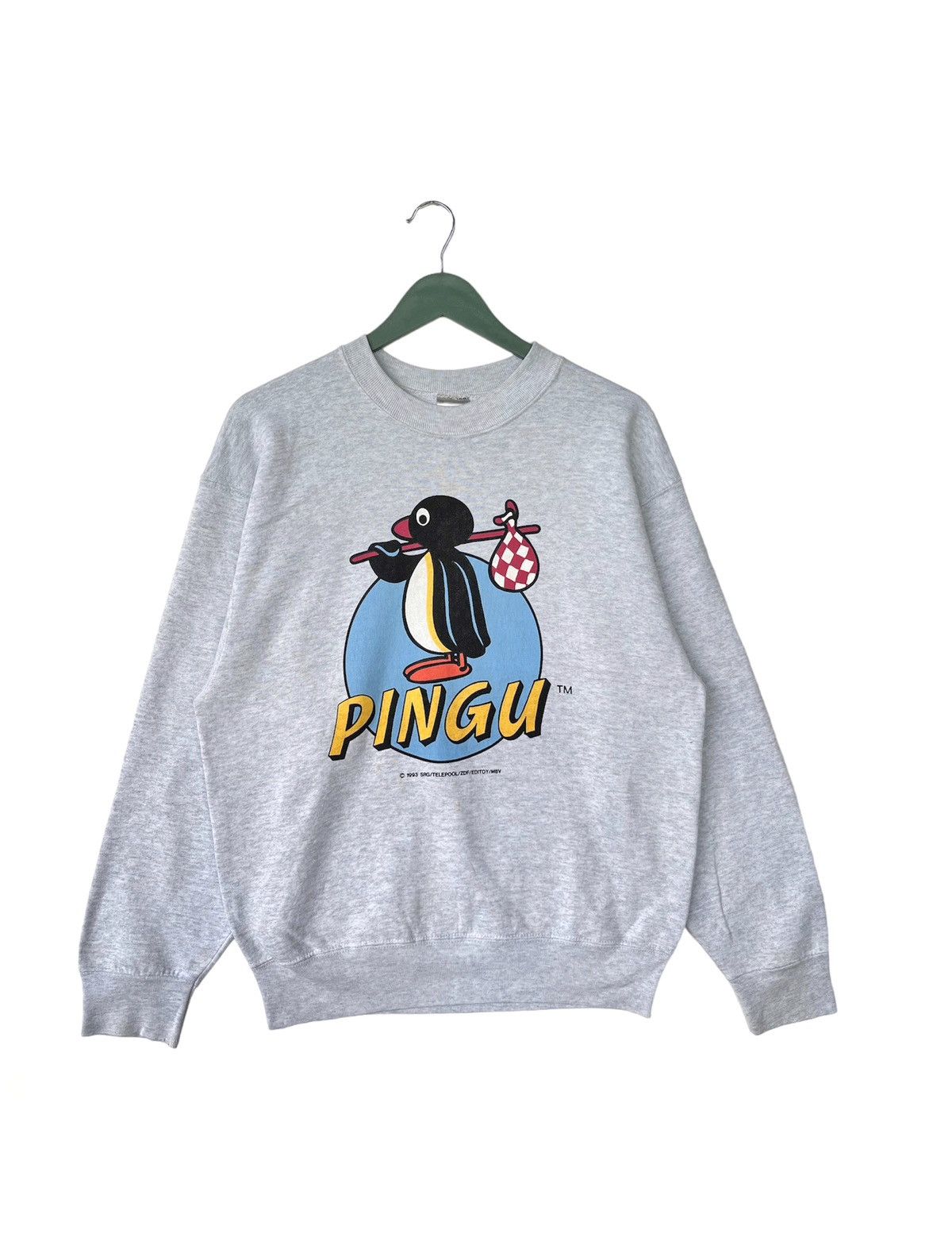 Vintage Vintage 1993 Pingu Sweatshirt Size US M / EU 48-50 / 2 - 1 Thumbnail