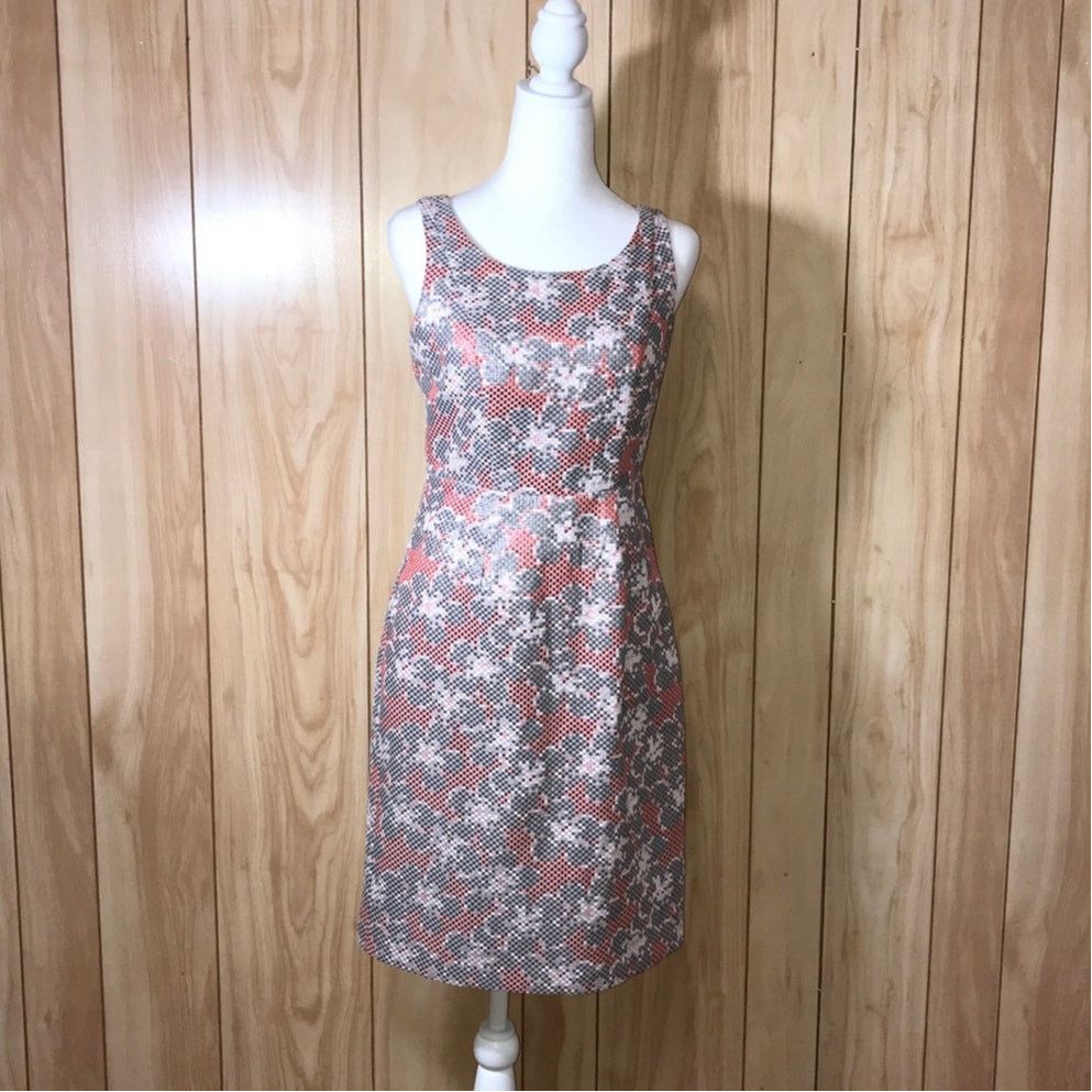 Other The Limited Pixel Floral Scoop Neck Sheath Midi Dress 4 Size S / US 4 / IT 40 - 8 Thumbnail