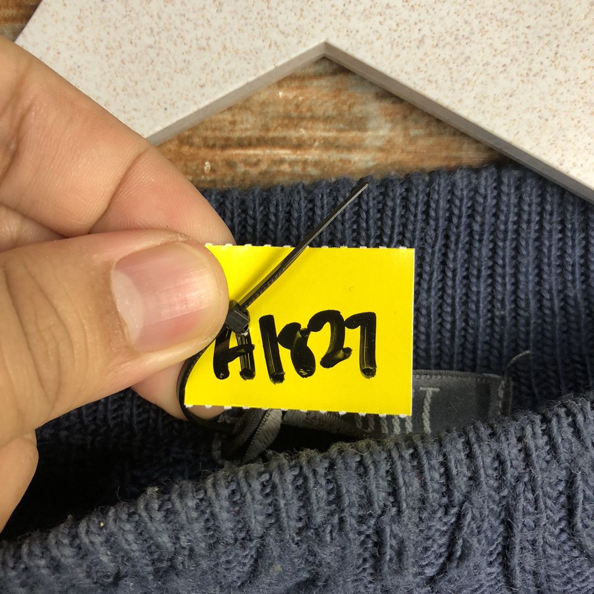 Homespun Knitwear × Japanese Brand Key Point Dark Blue Knitwear #A1827 Size L / US 10 / IT 46 - 10 Thumbnail