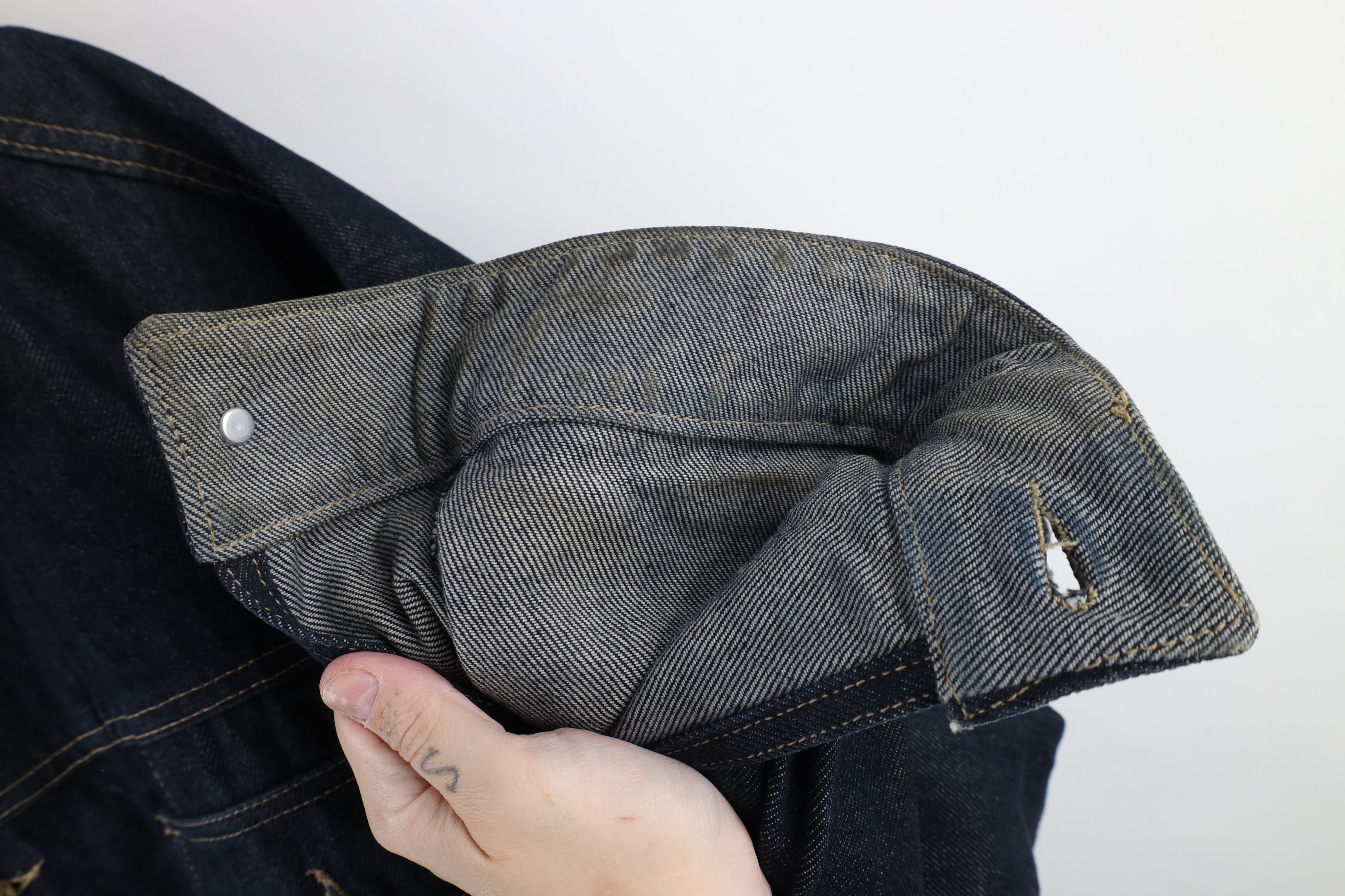 Vintage Vintage 90s Streetwear Hip Hop Denim Jean Trucker Jacket Size US XXL / EU 58 / 5 - 9 Thumbnail