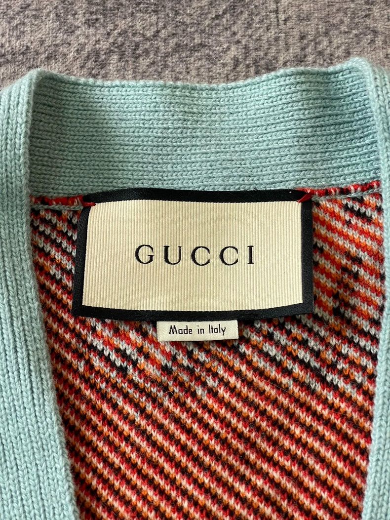 Gucci Gucci Full-print tiger head pattern button cardigan 2503-Ne Size US XS / EU 42 / 0 - 3 Thumbnail