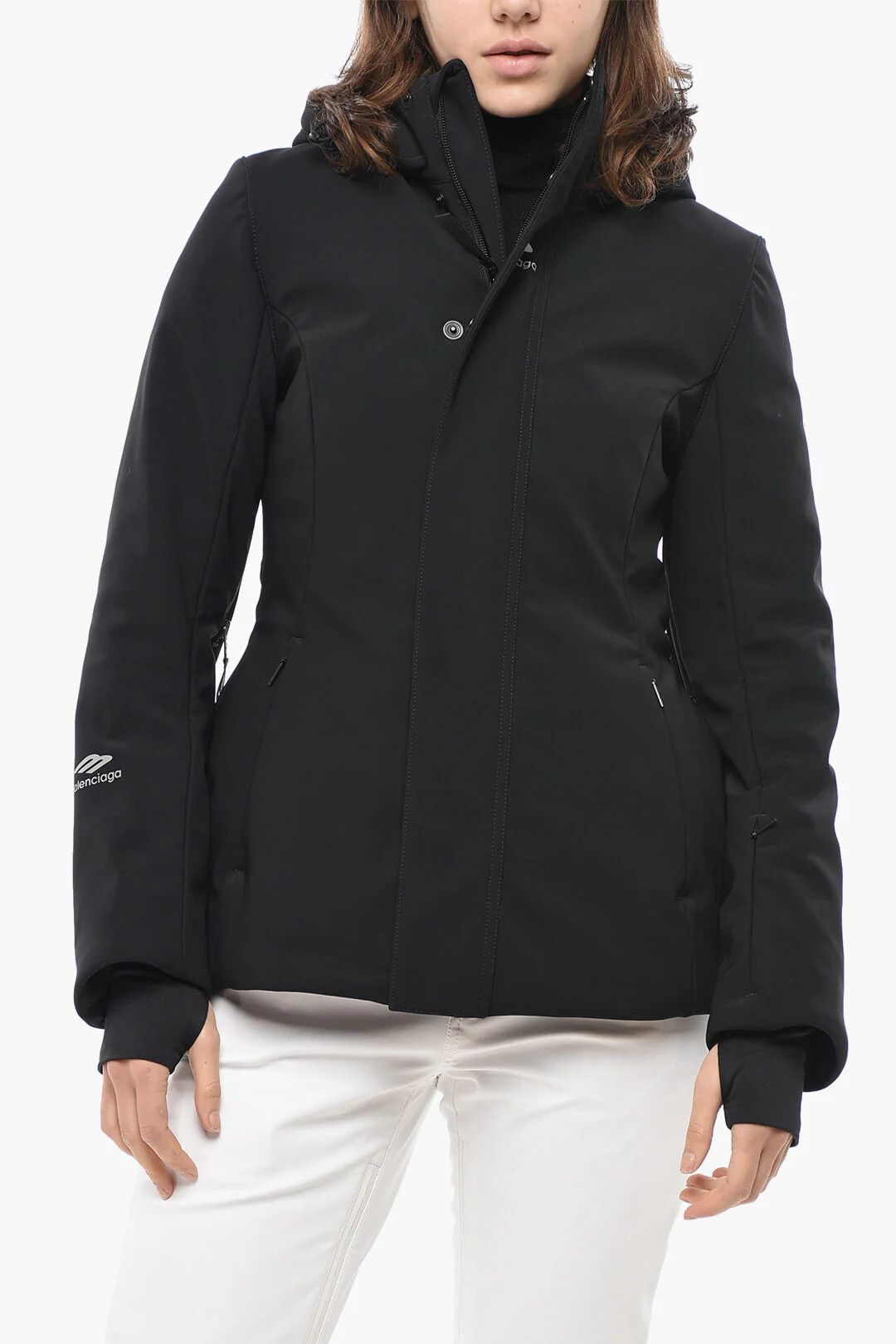 Balenciaga og1mm0326 Nylon Ski Jacket in Black Size M / US 6-8 / IT 42-44 - 1 Thumbnail