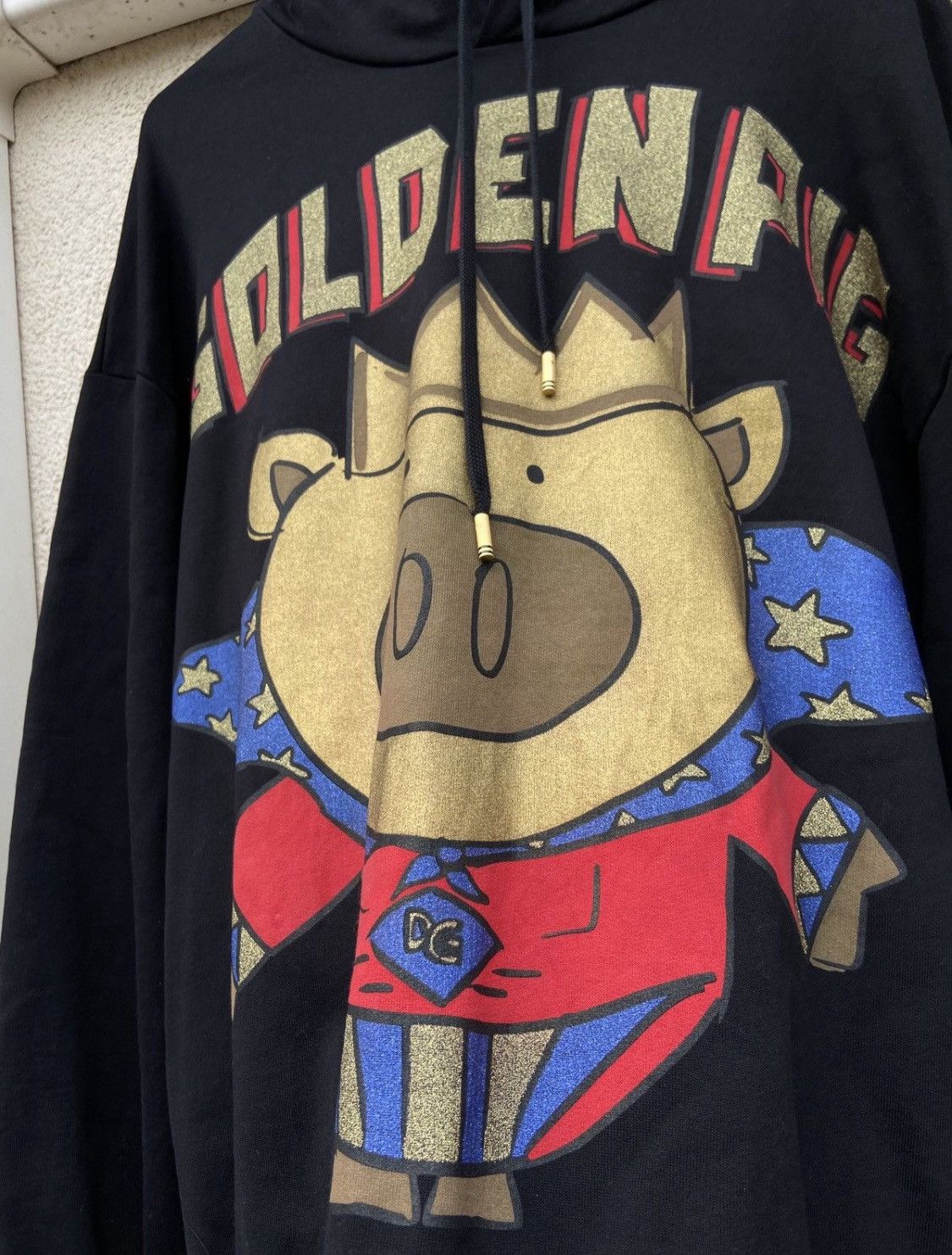 Dolce & Gabbana Dolce & Gabbana DG Golden Pig Hoodie rare luxury Italy Size US L / EU 52-54 / 3 - 2 Thumbnail