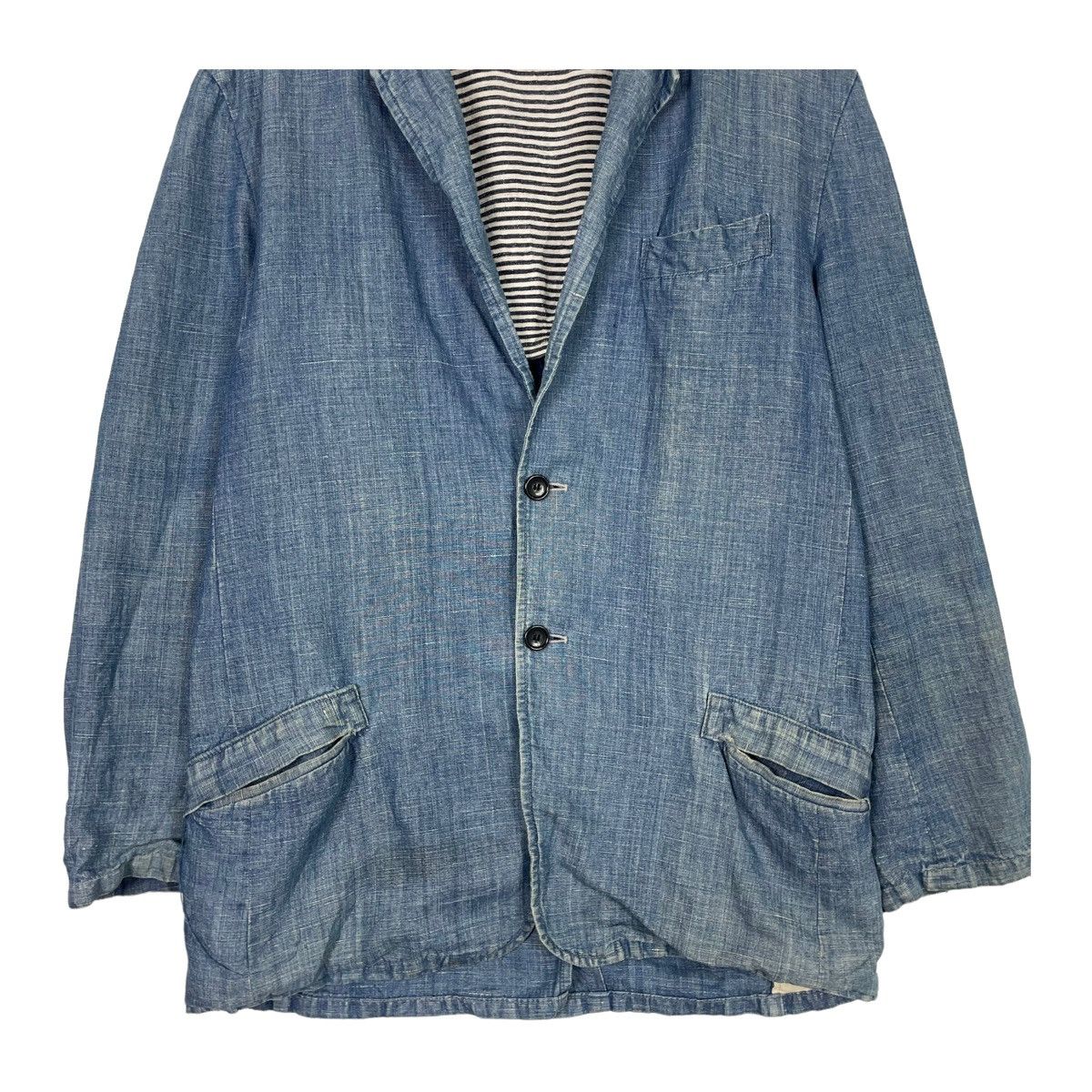 45rpm × Blue Blue Japan × Indigo 💥HEMP BLUE BLUE JAPAN STONE WASHED JACKET Size US L / EU 52-54 / 3 - 5 Thumbnail