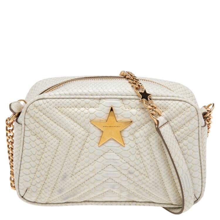 Stella McCartney Stella McCartney White Python Embossed Star Crossbody Bag Size ONE SIZE - 16 Thumbnail