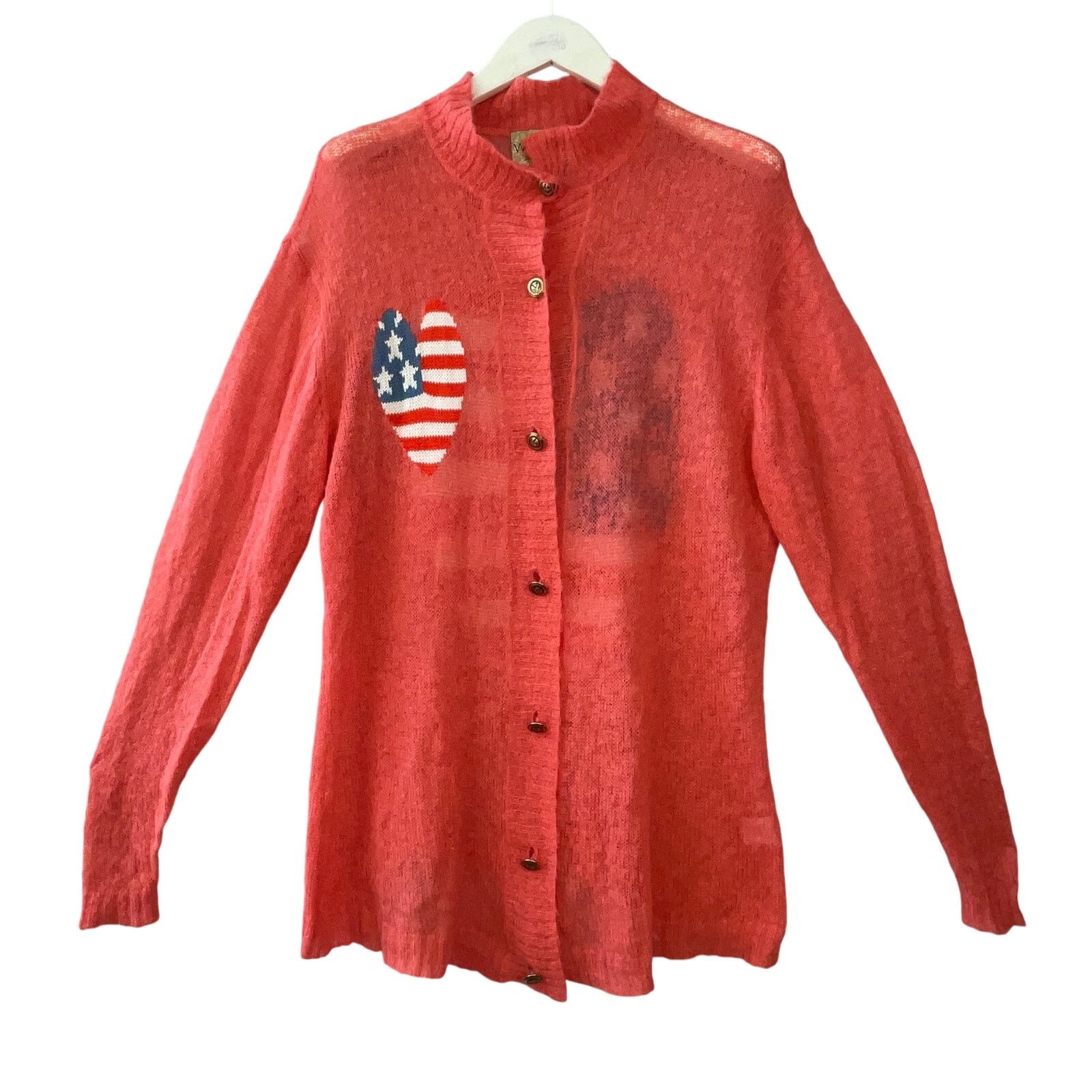 Wildfox Wildfox White Label Oversize Sheer Cardigan Sweater Size XS Size XS / US 0-2 / IT 36-38 - 1 Thumbnail