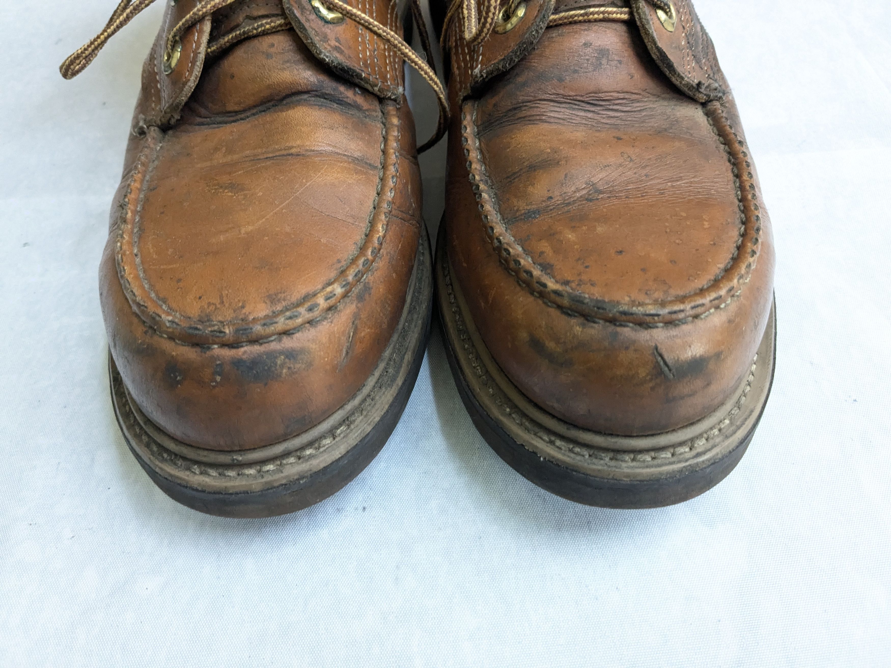 Vintage Vintage Combat Boots 9.5 Brown Leather Moc Toe Size US 9.5 / EU 42-43 - 4 Thumbnail