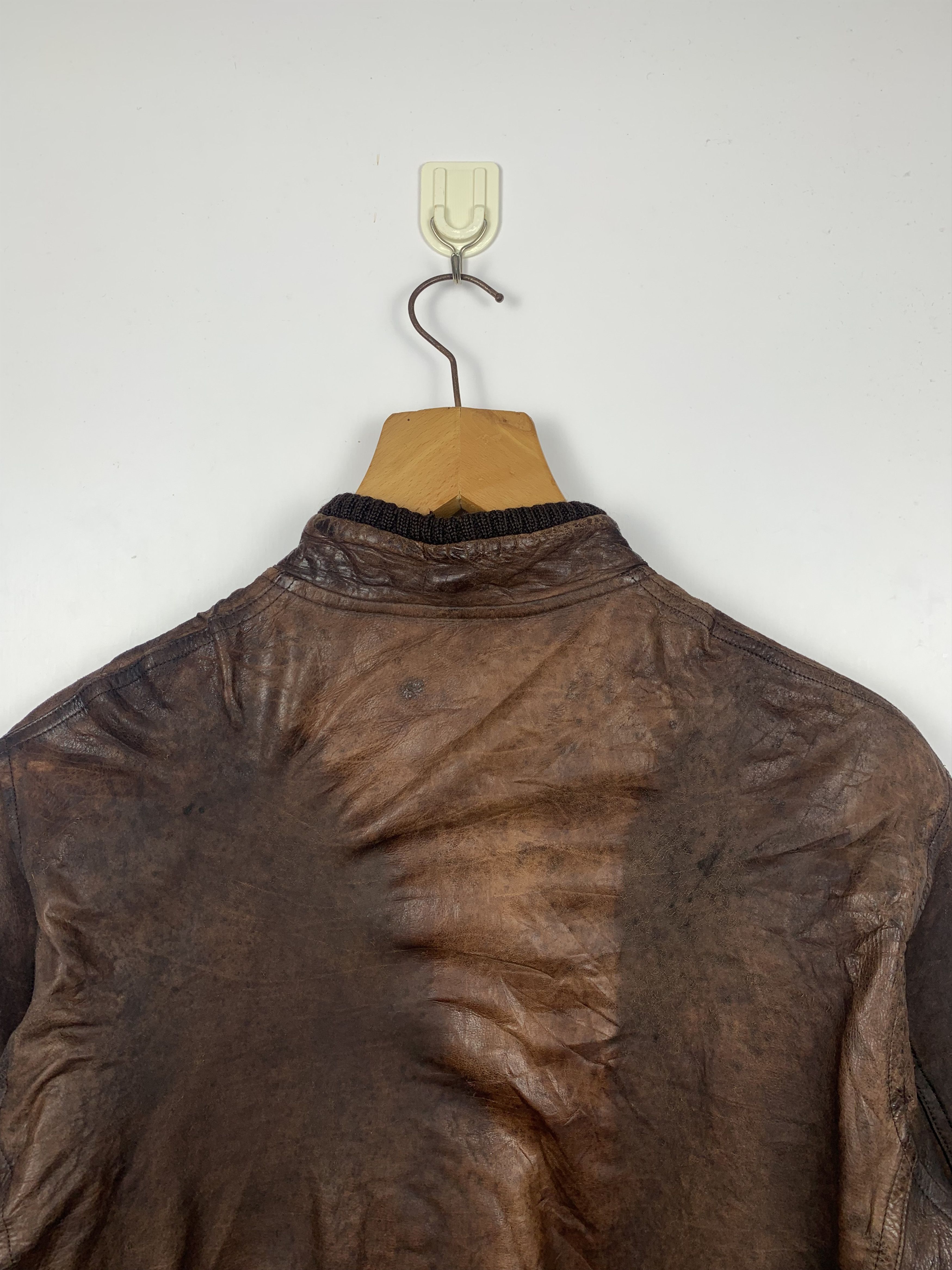 Vintage Vintage Japanese Brand Full Leather Bomber Jacket J1164 Size US M / EU 48-50 / 2 - 4 Thumbnail