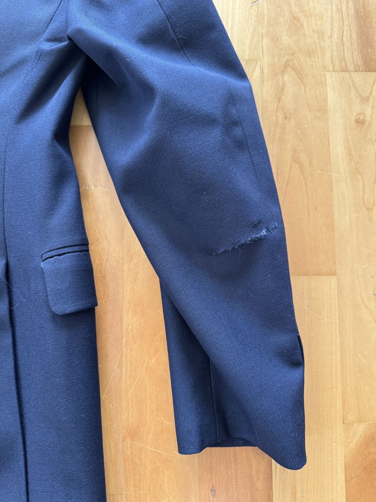 Yves Saint Laurent Vintage Yves Saint Laurent Navy Blazer 36r Size 36R - 9 Thumbnail