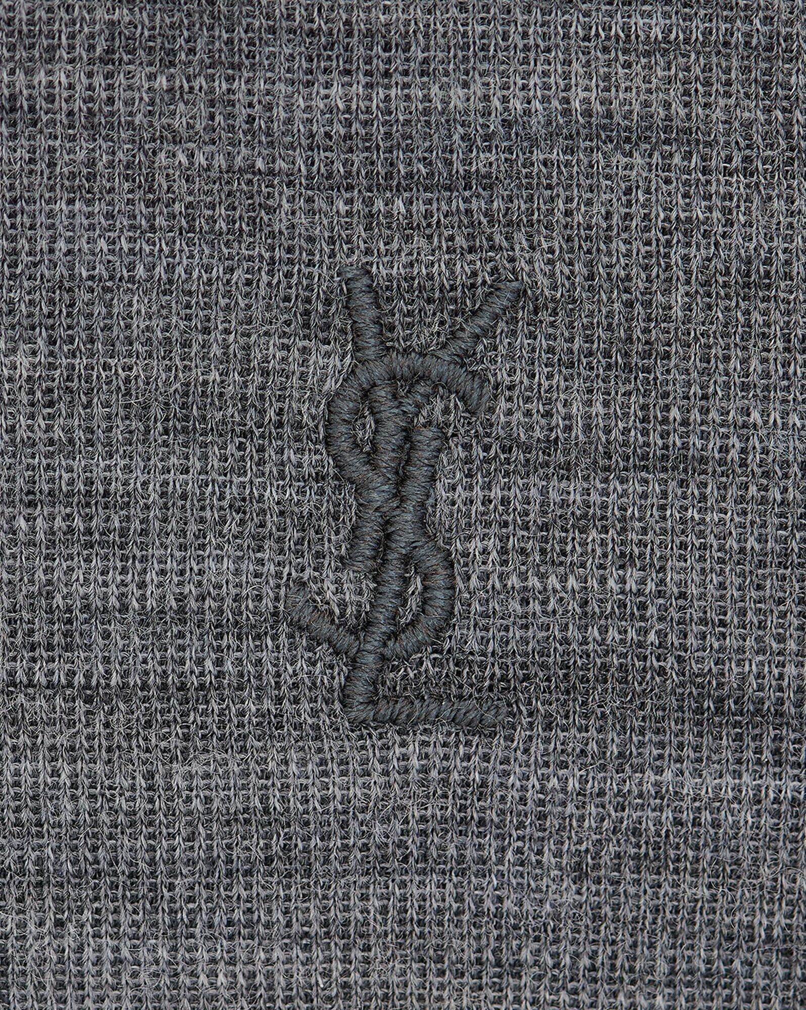Saint Laurent Paris o1bcso1str0125 Semi Sheer Fitted Turtleneck in Grey Size US L / EU 52-54 / 3 - 3 Thumbnail