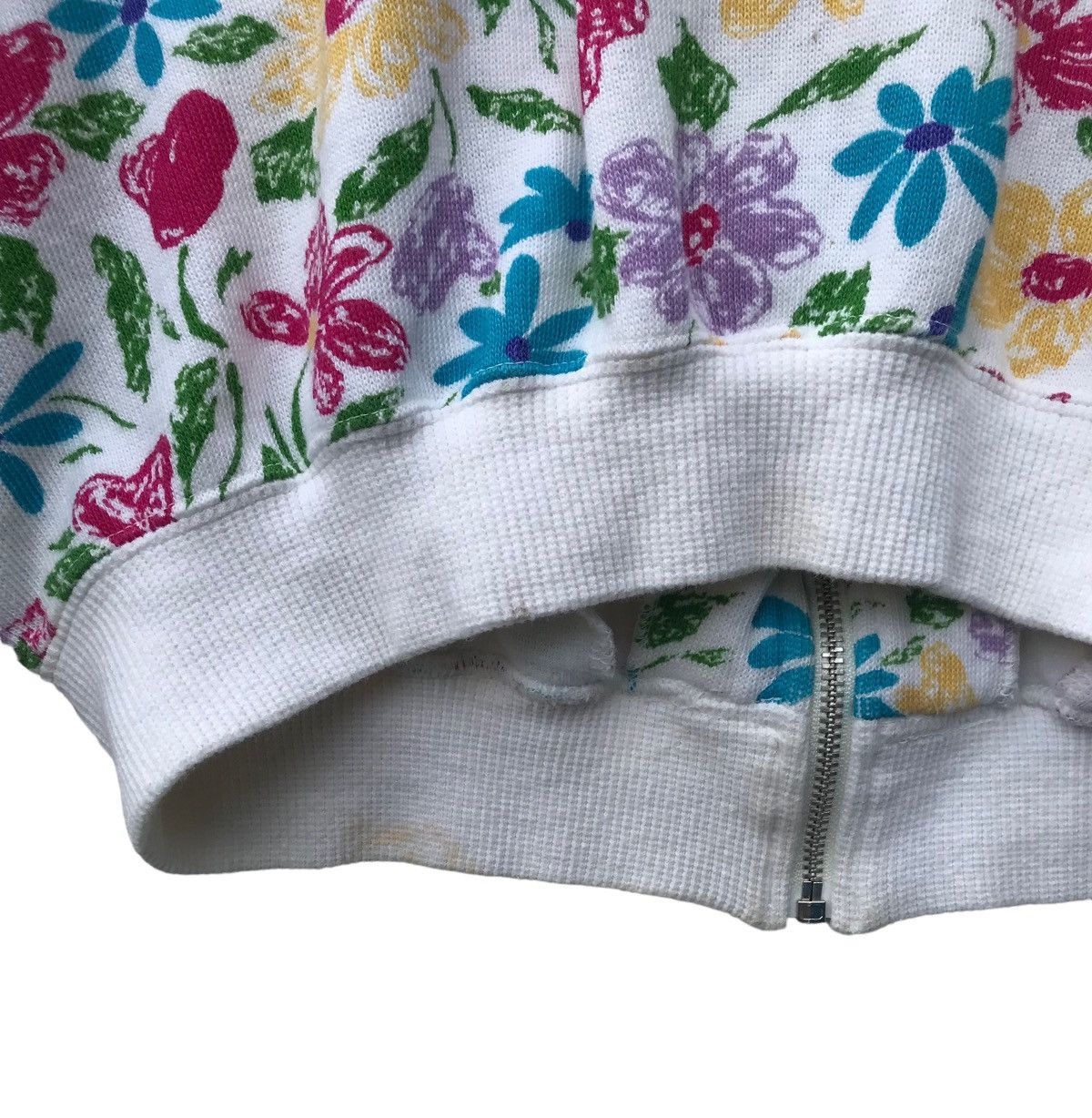 Japanese Brand Vintage Huitieme Overprinted Multicolour Floral Sweater Size M / US 6-8 / IT 42-44 - 6 Thumbnail