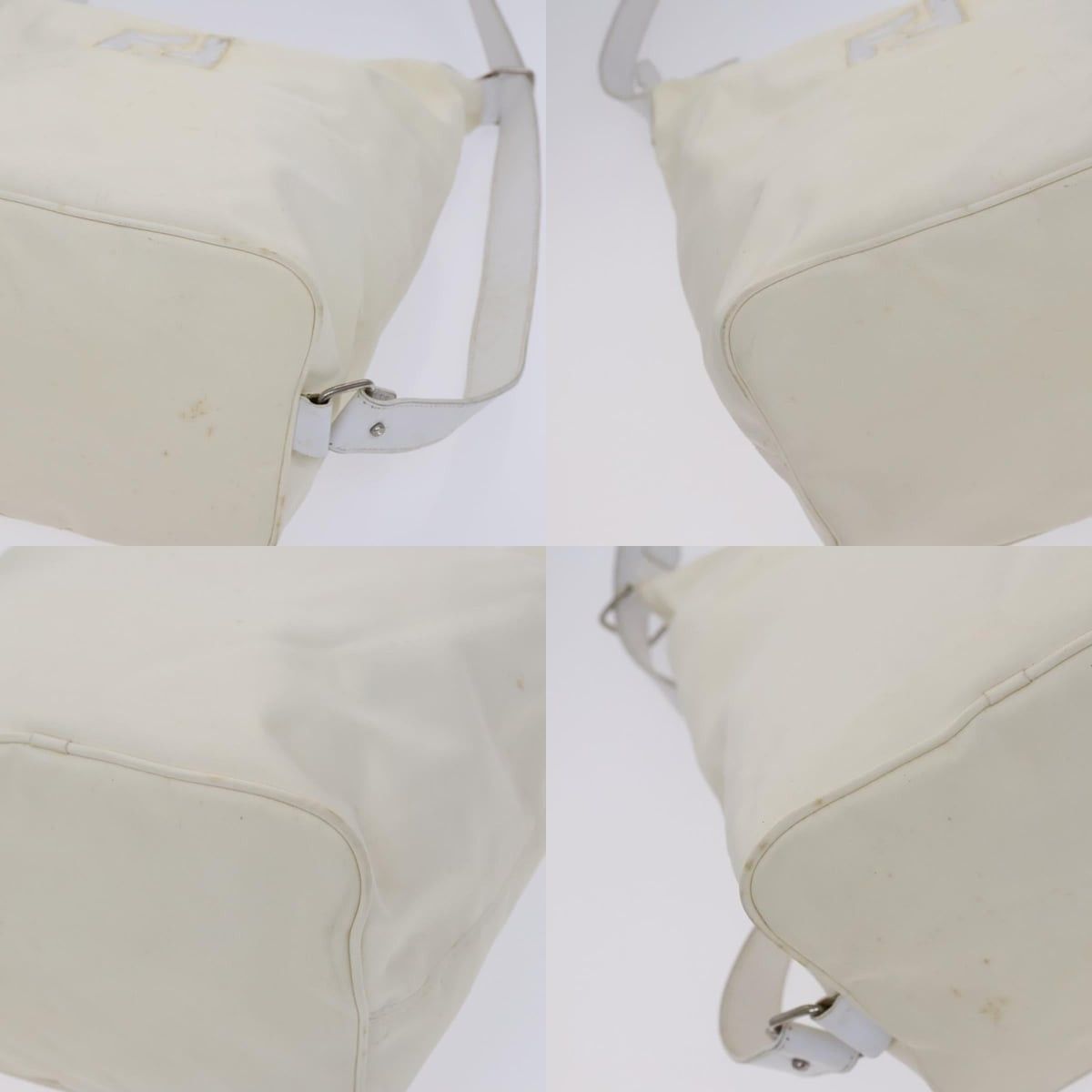 Fendi FENDI Shoulder Bag Nylon Leather Beige White Silver Size ONE SIZE - 10 Thumbnail
