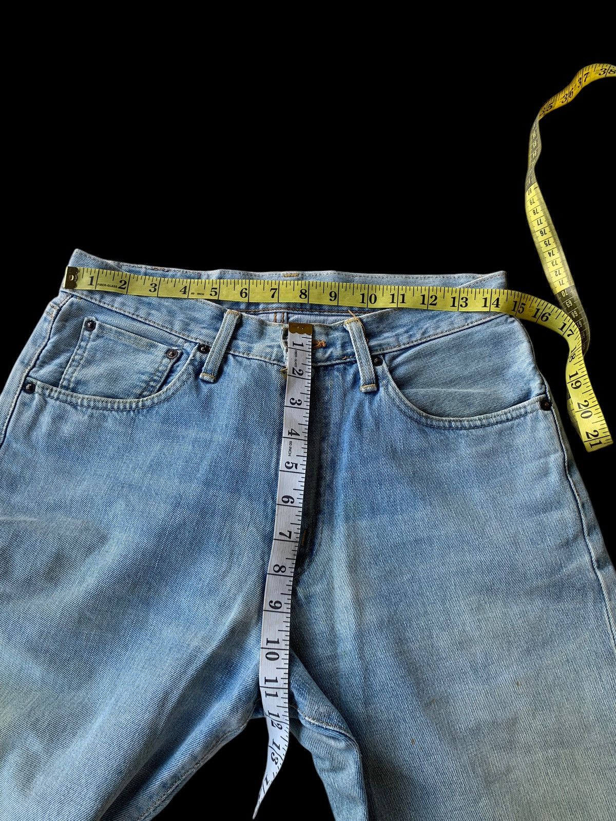 Edwin × If Six Was Nine × Jean VINTAGE EDWIN 505X SELVEDGE FADED DISTRESSED DENIM Size US 30 / EU 46 - 24 Thumbnail