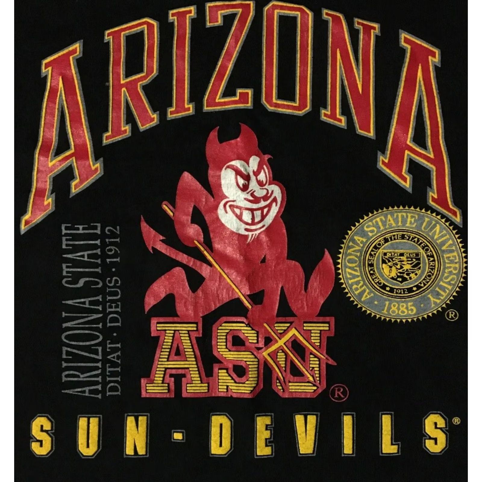 Vintage VINTAGE ASU Sun Devils Tank Top Shirt XL Black USA Single Stitch 90s 80s College Track Grunge Hip Hop Punk Retro University Sun Devils Mens Tank Top Size US XL / EU 56 / 4 - 2 Thumbnail