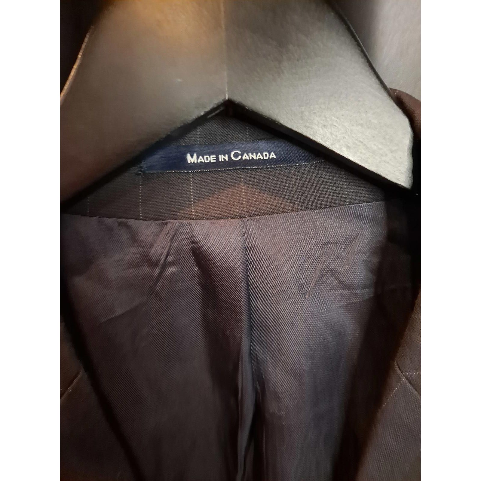 Chaps Chaps Navy Pinstripe 2 Piece Suit 100% Wool Size 38R Size 38R - 4 Thumbnail