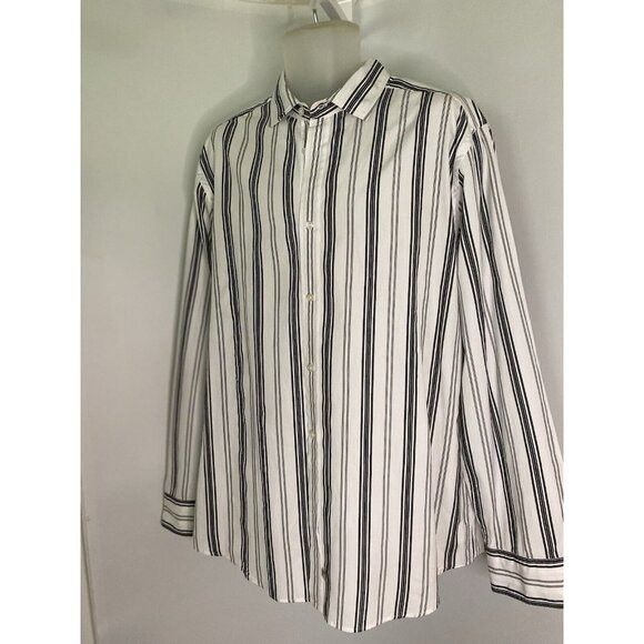 Ralph Lauren Vintage Ralph Lauren Polo Jeans White and Black Button Down Size US XL / EU 56 / 4 - 5 Thumbnail