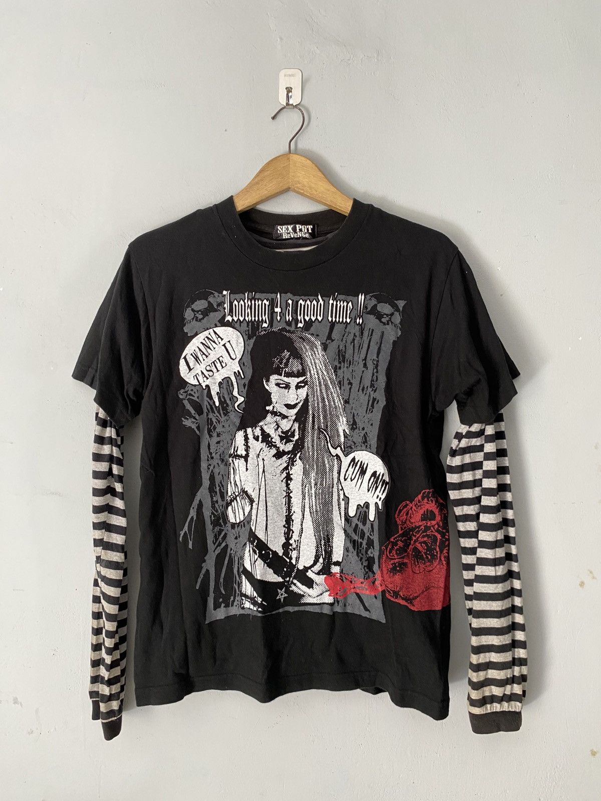 If Six Was Nine × Japanese Brand × Le Grande Bleu (L.G.B.) 2in1 Sex pot revenge lecaf double layers goth punks tee Size US M / EU 48-50 / 2 - 1 Thumbnail