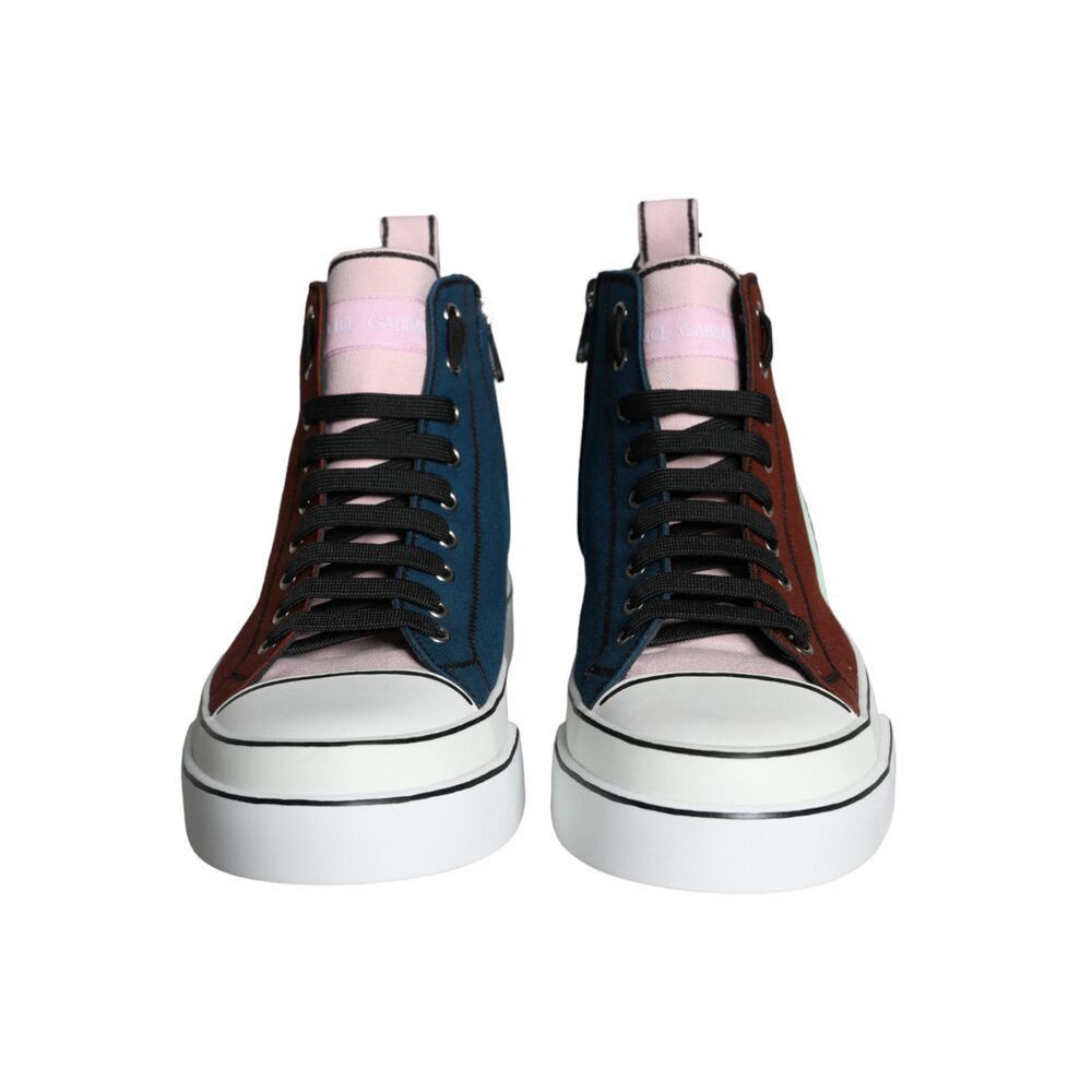 Dolce & Gabbana Dolce & Gabbana Multicolor Patchwork High Top Sneaker Shoes Size US 11 / EU 44 - 2 Thumbnail