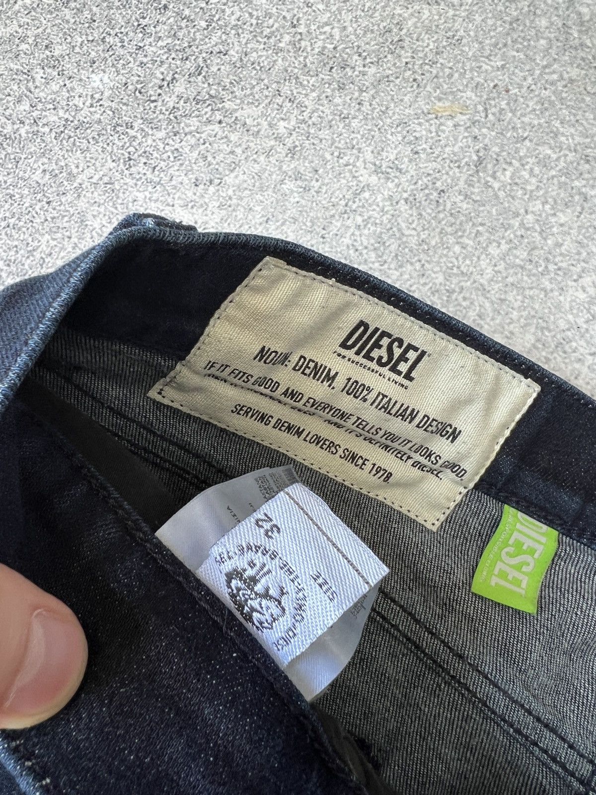 Diesel × Vintage Vintage Diesel D-Strukt Archival Denim Pants Size US 32 / EU 48 - 9 Thumbnail