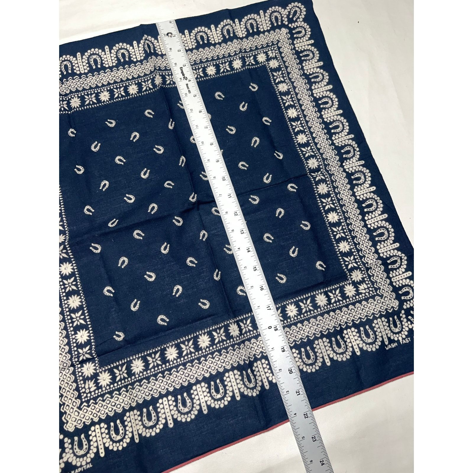 Kapital Kapital Fastcolor Printed Selvedge Cotton Horse Shoe Bandana Size ONE SIZE - 5 Thumbnail